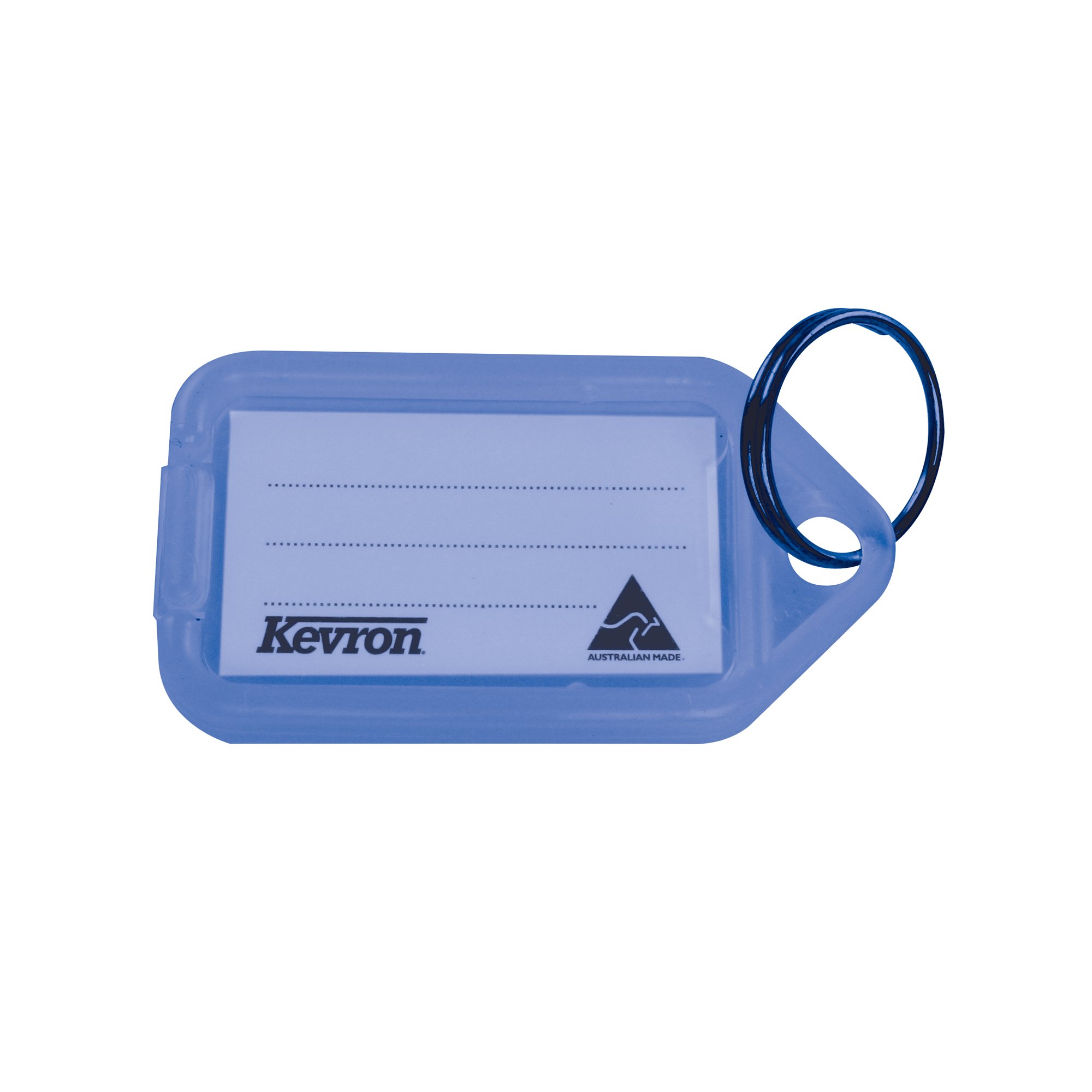 KEVRON CLICKTAG KEY TAG BLUE PK100