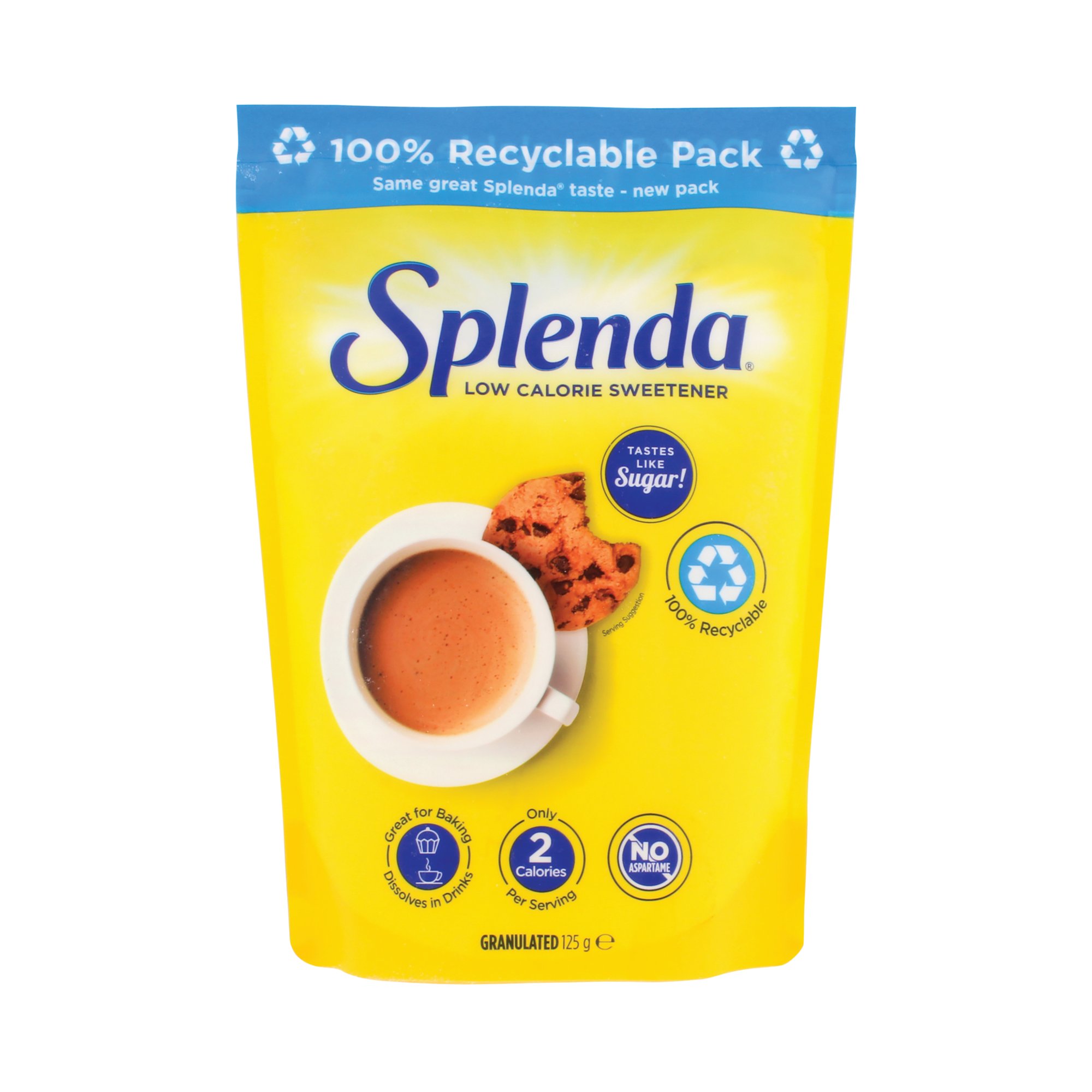 SPLENDA GRANULATED SWEETENER 125G