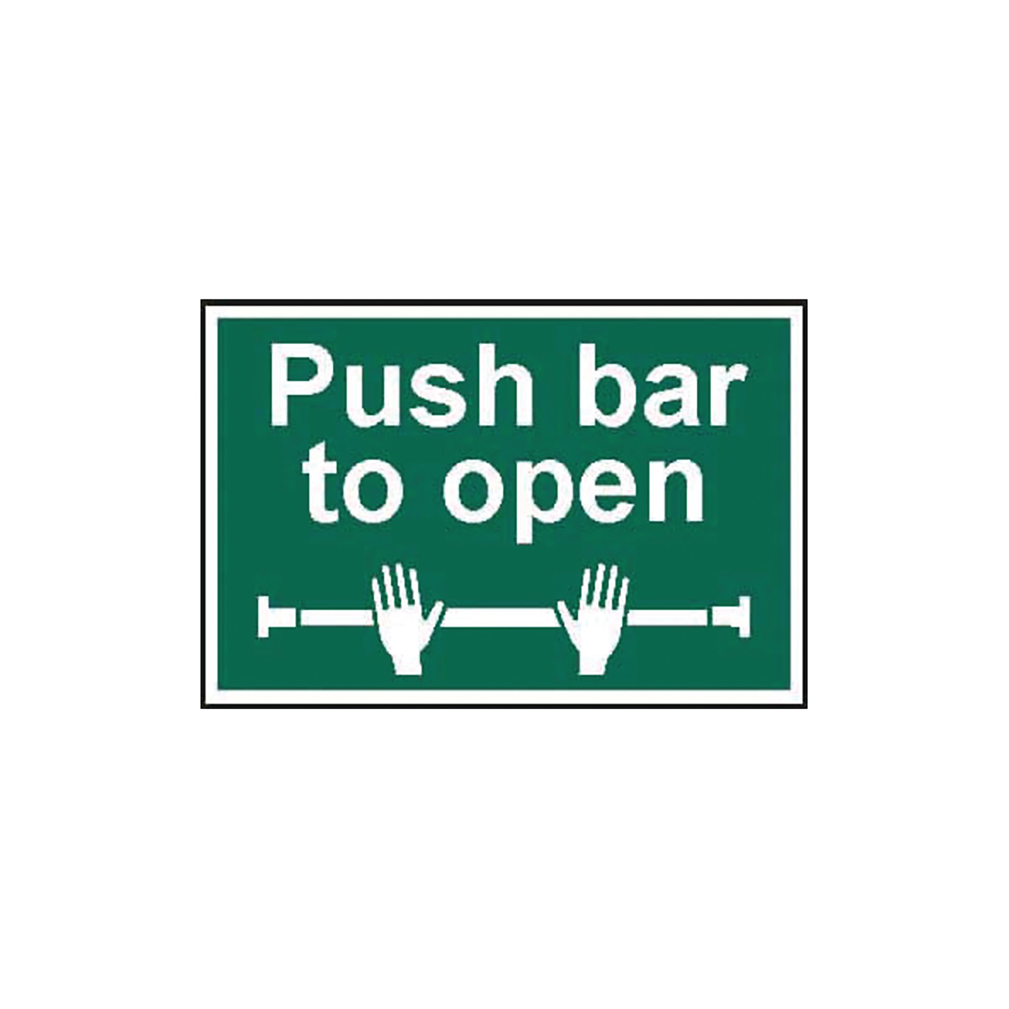 SPECTRUM SAF SIGN PUSH BAR TO OPEN