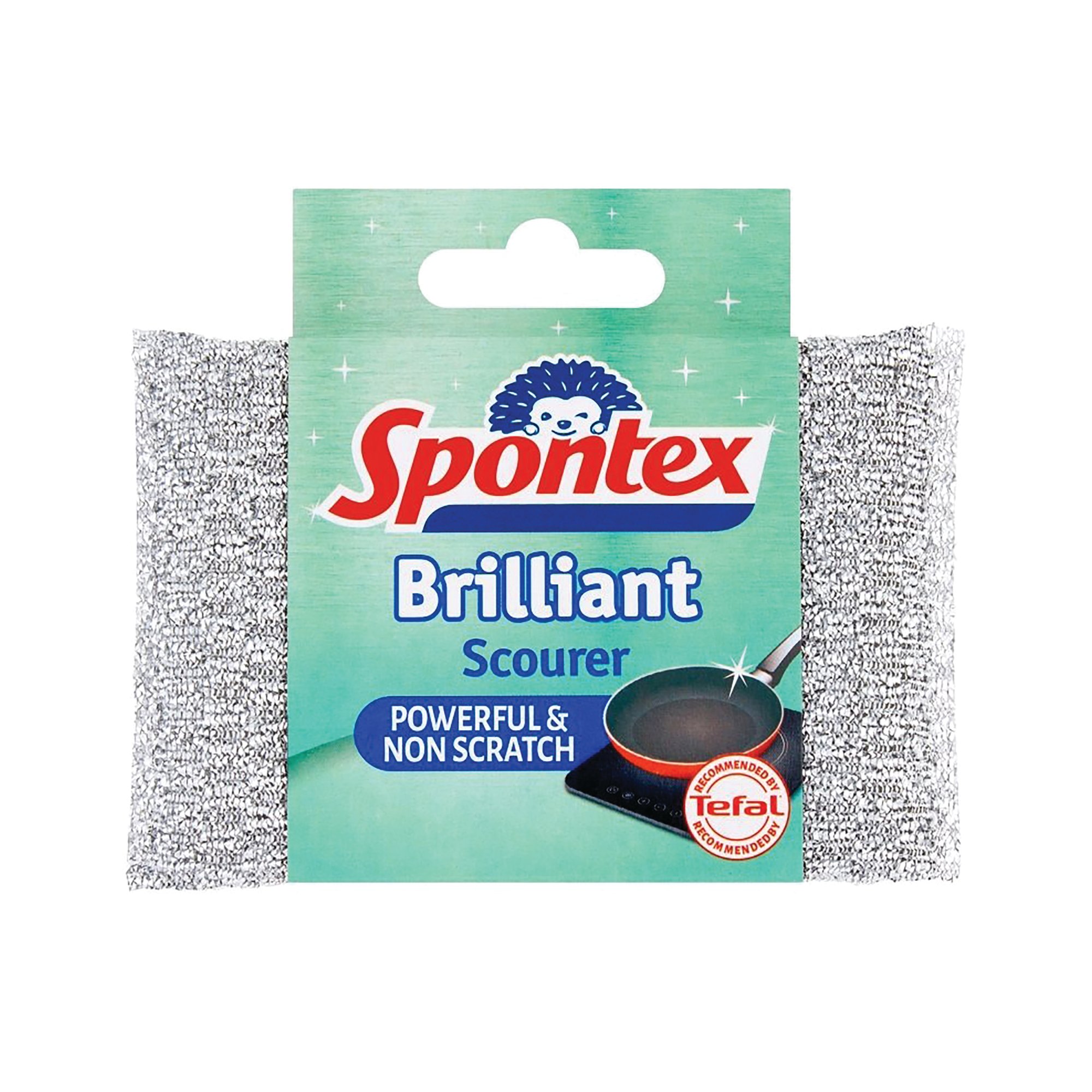 SPONTEX BRILLIANT SCOURER PAD SILVER