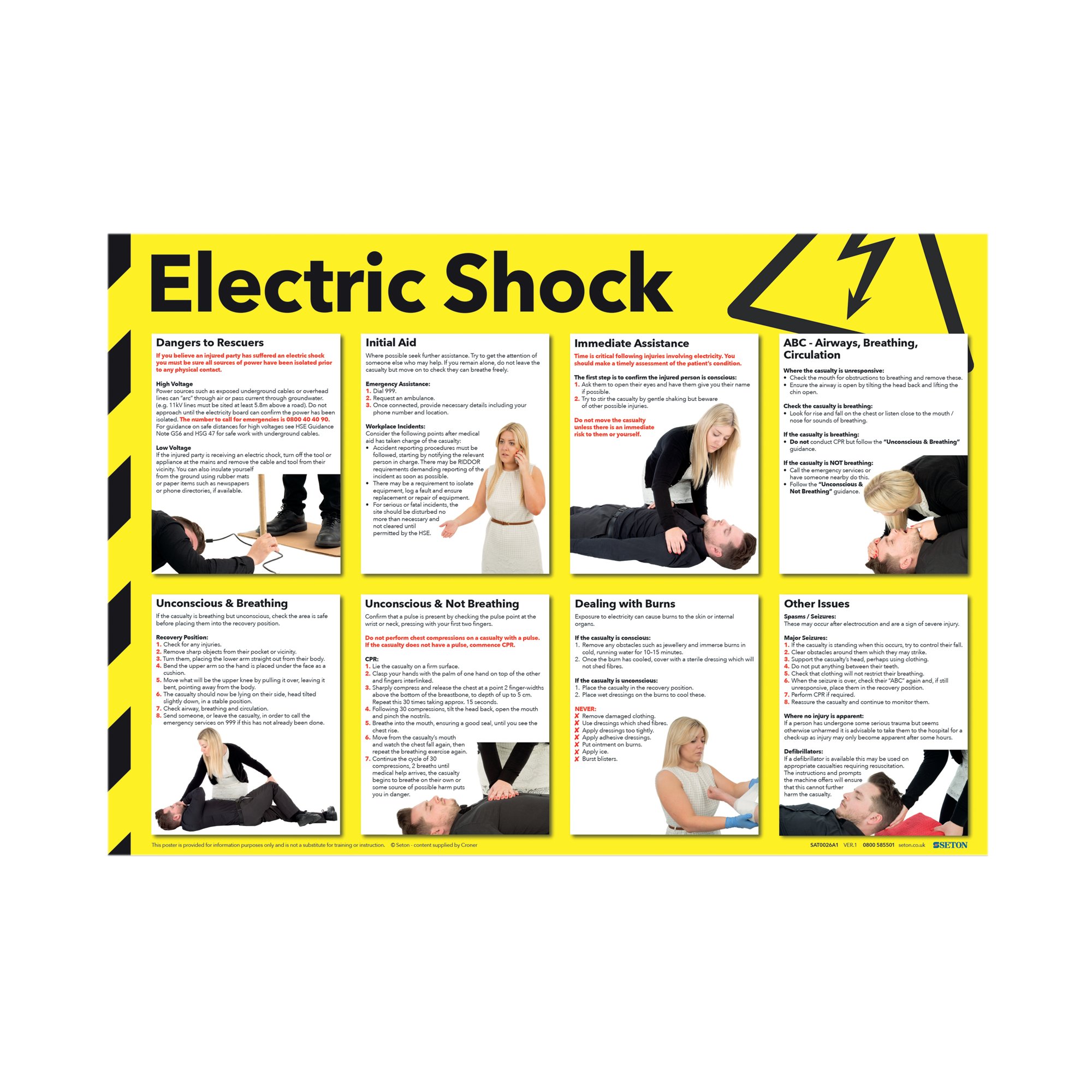 SIGNSLAB 420X590 ELEC SHOCK POSTER