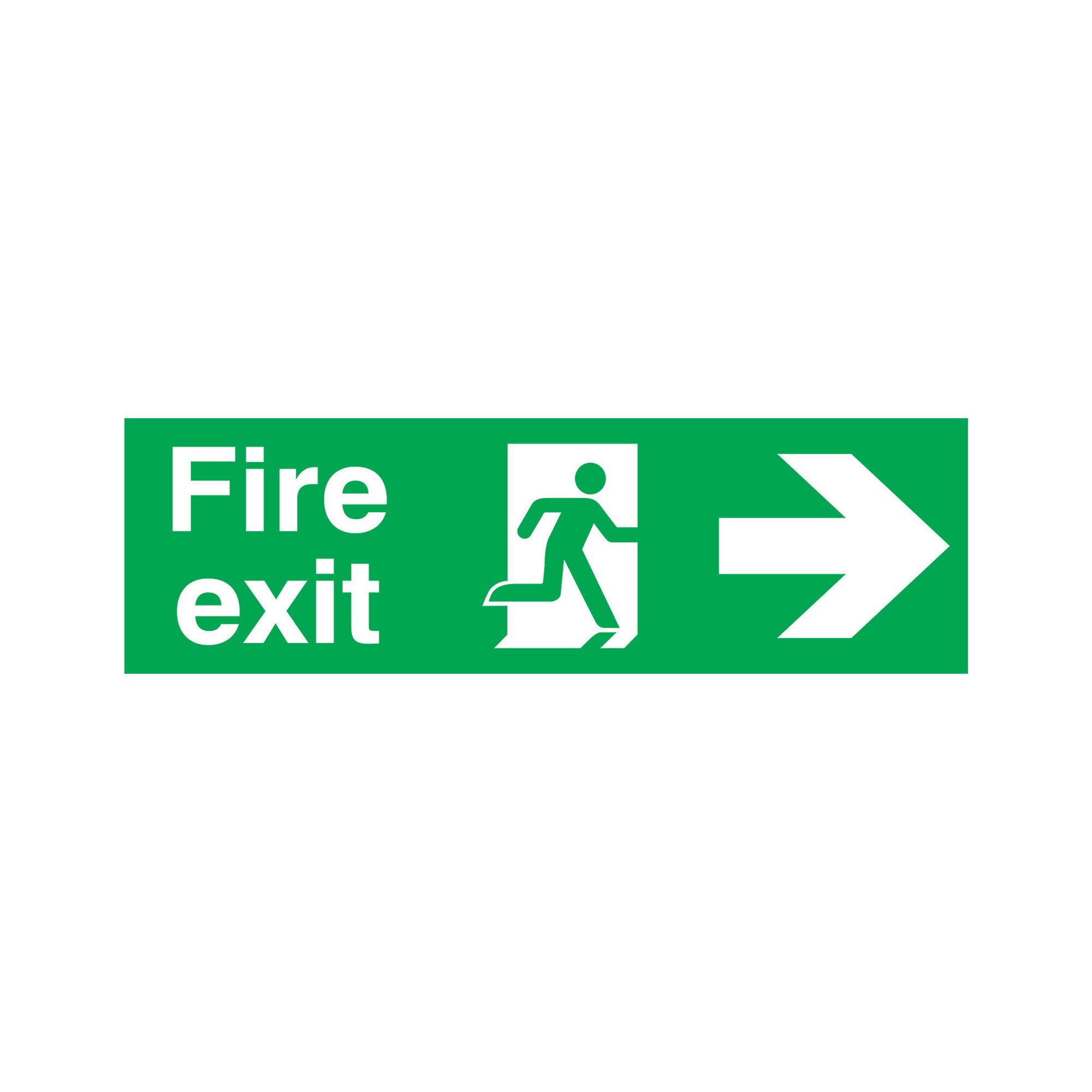 SIGNSLAB FIRE EXIT R/M ARW R PVC
