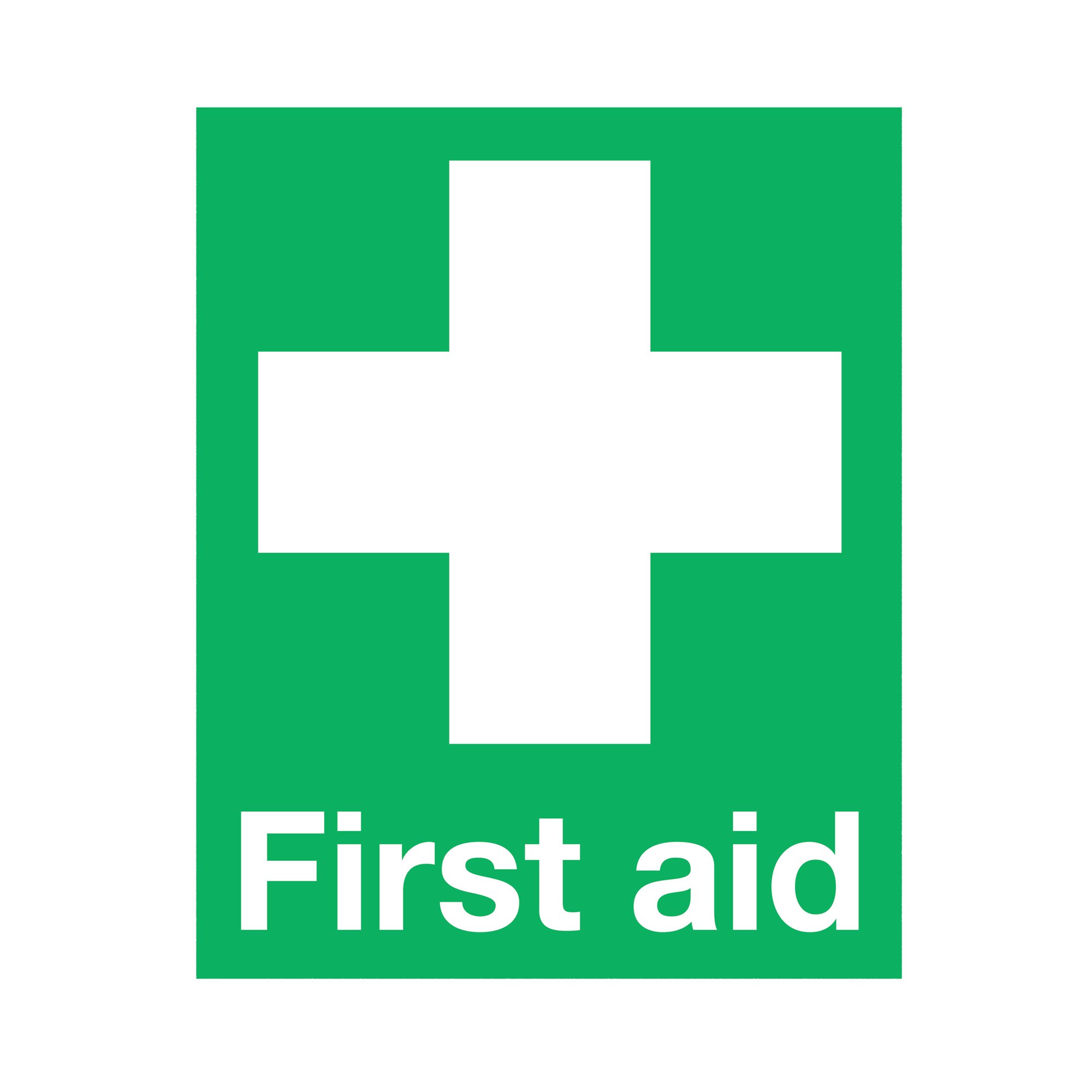 SIGNSLAB FIRST AID SIGN PVC 100X250