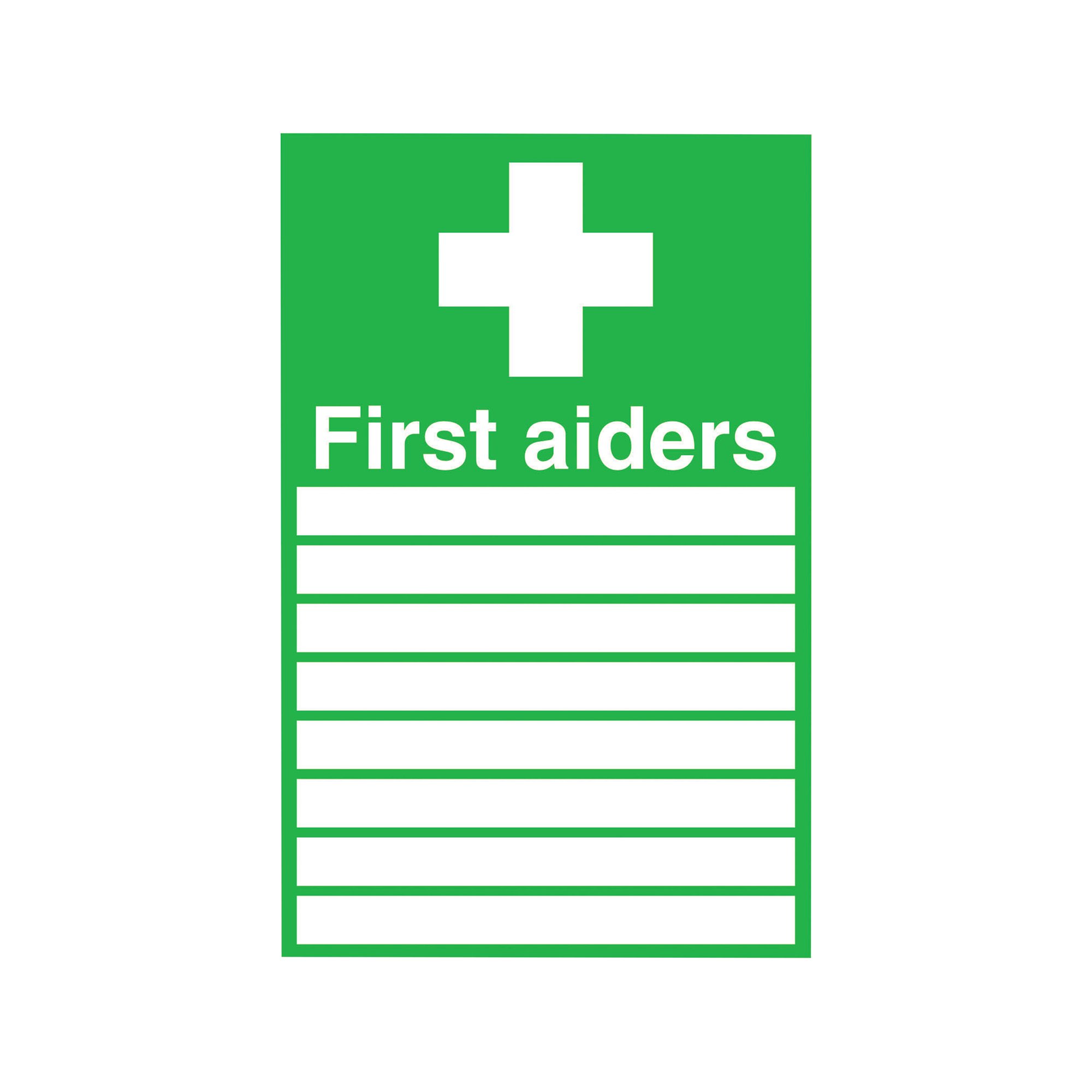 SIGNSLAB FIRST AIDERS S/A 300X200
