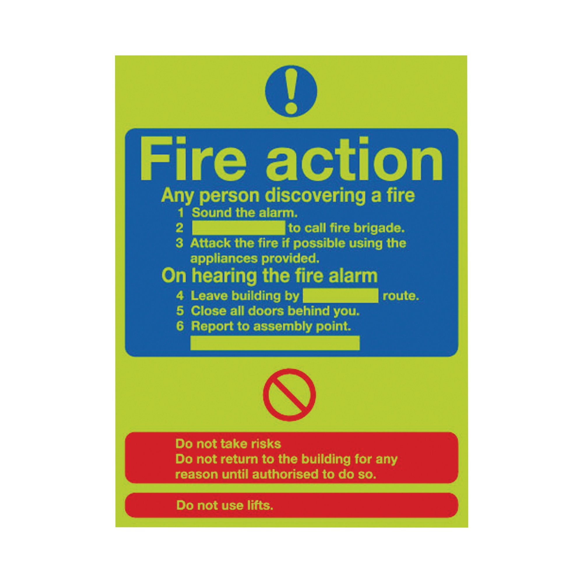 SIGNSLAB FIRE ACTION STD NITEGLO