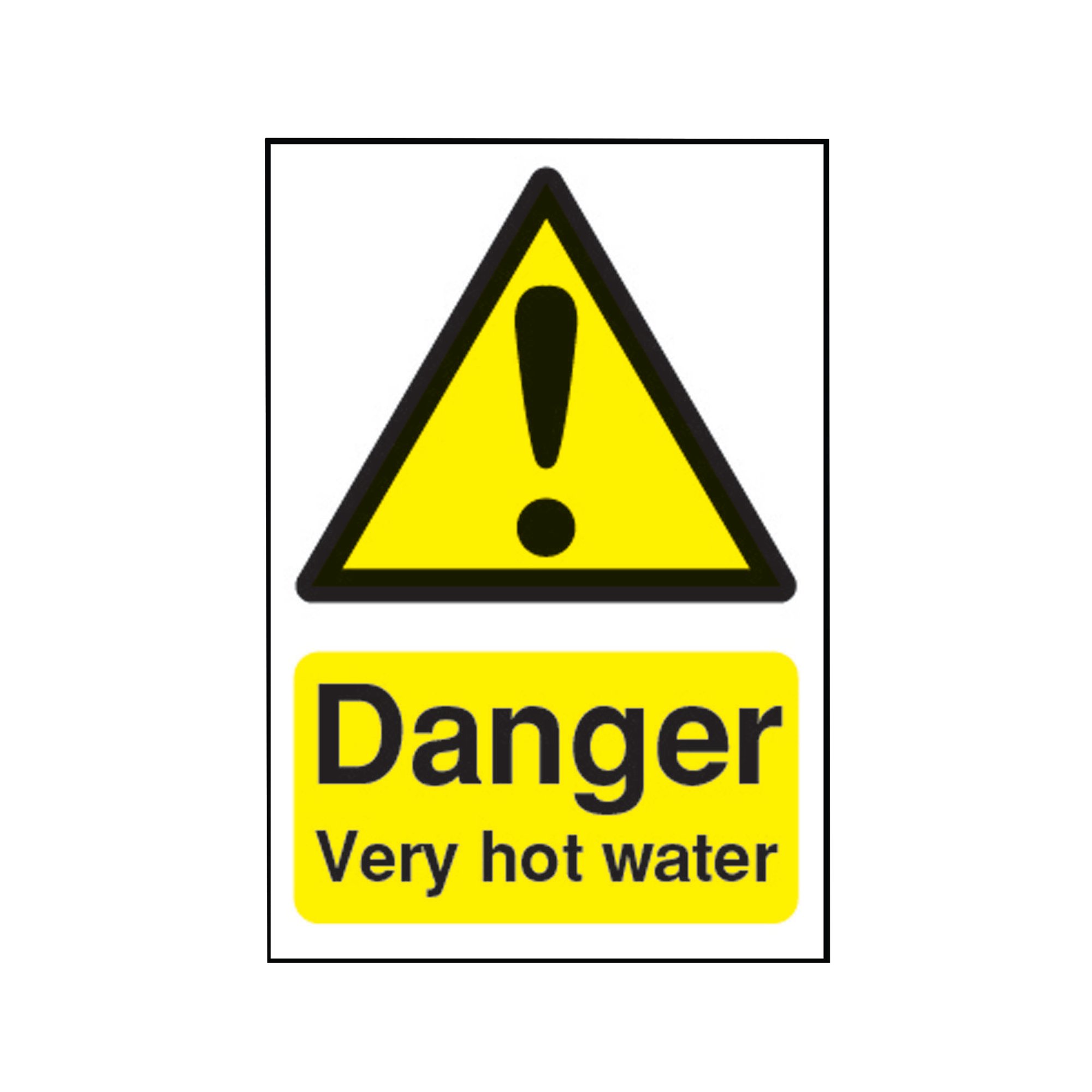 SIGNSLAB DANGER VERY HOT WATER S/A