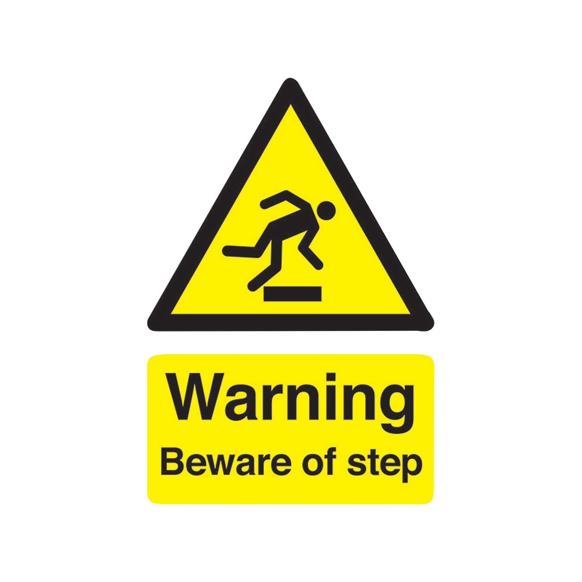 SIGNSLAB A5 BEWARE OF STEP S/A