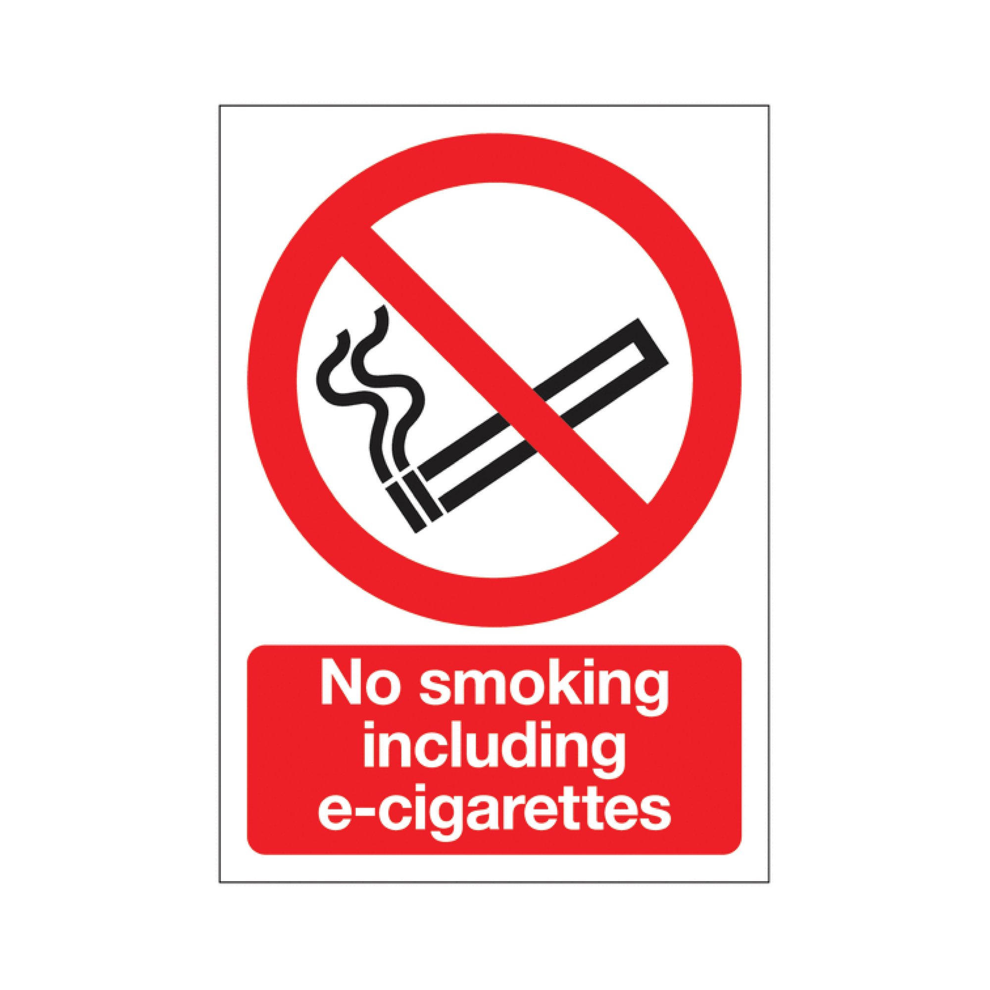 NO SMOKING E-CIGARETTES SAVE 210X148