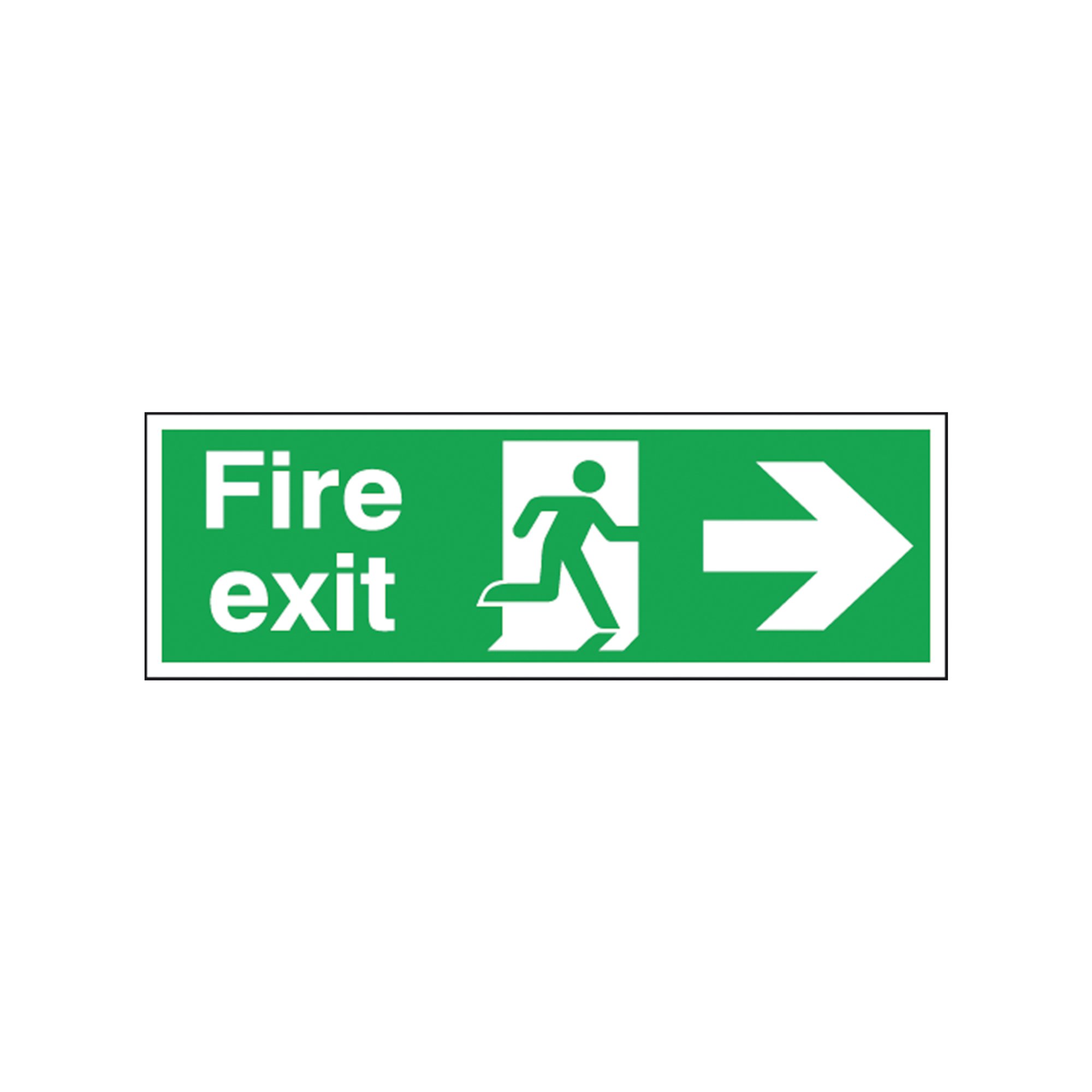 FIRE EXIT SAFETY SIGN RUNNING MAN