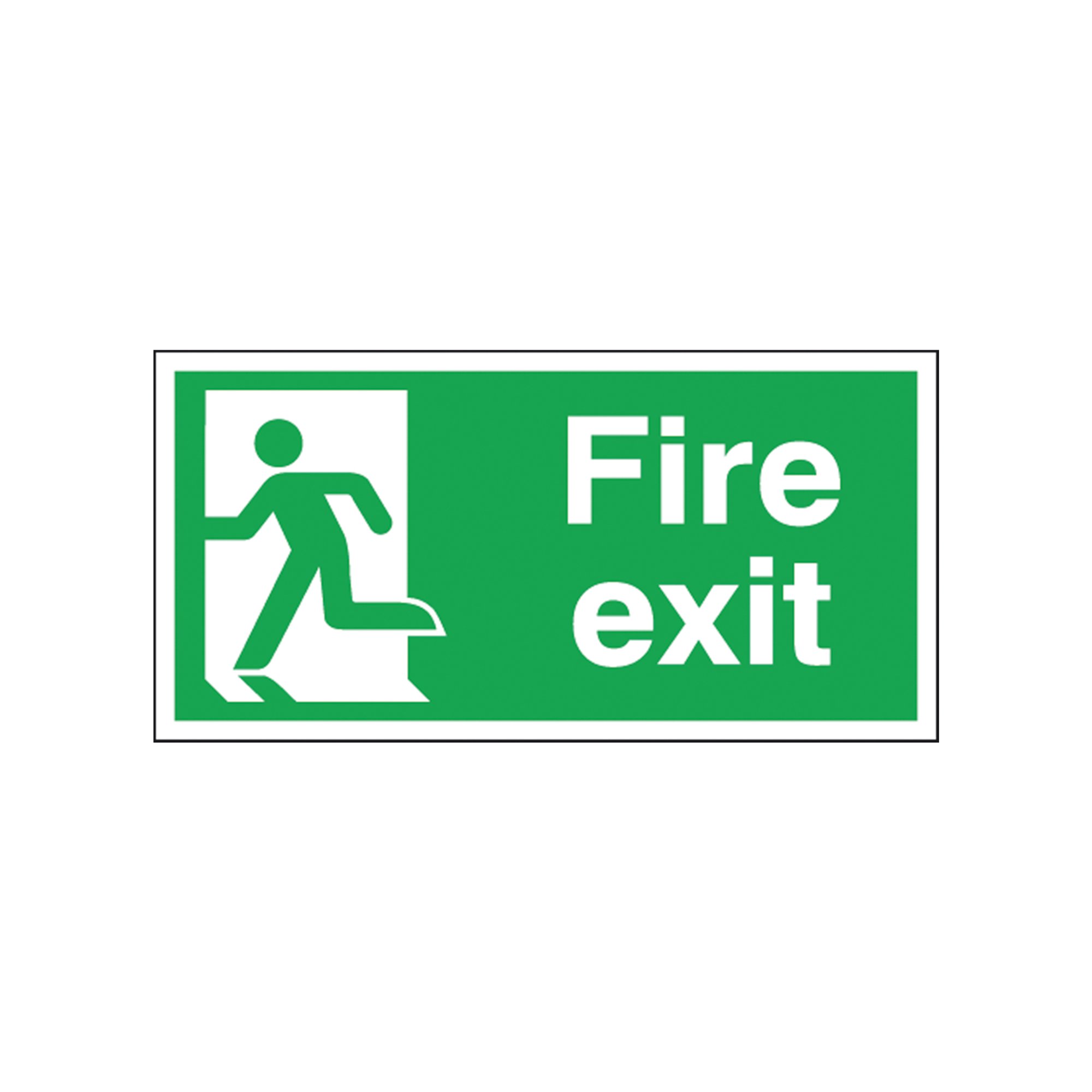 FIRE EXIT LEFT 150X300MM S/A E96A/S