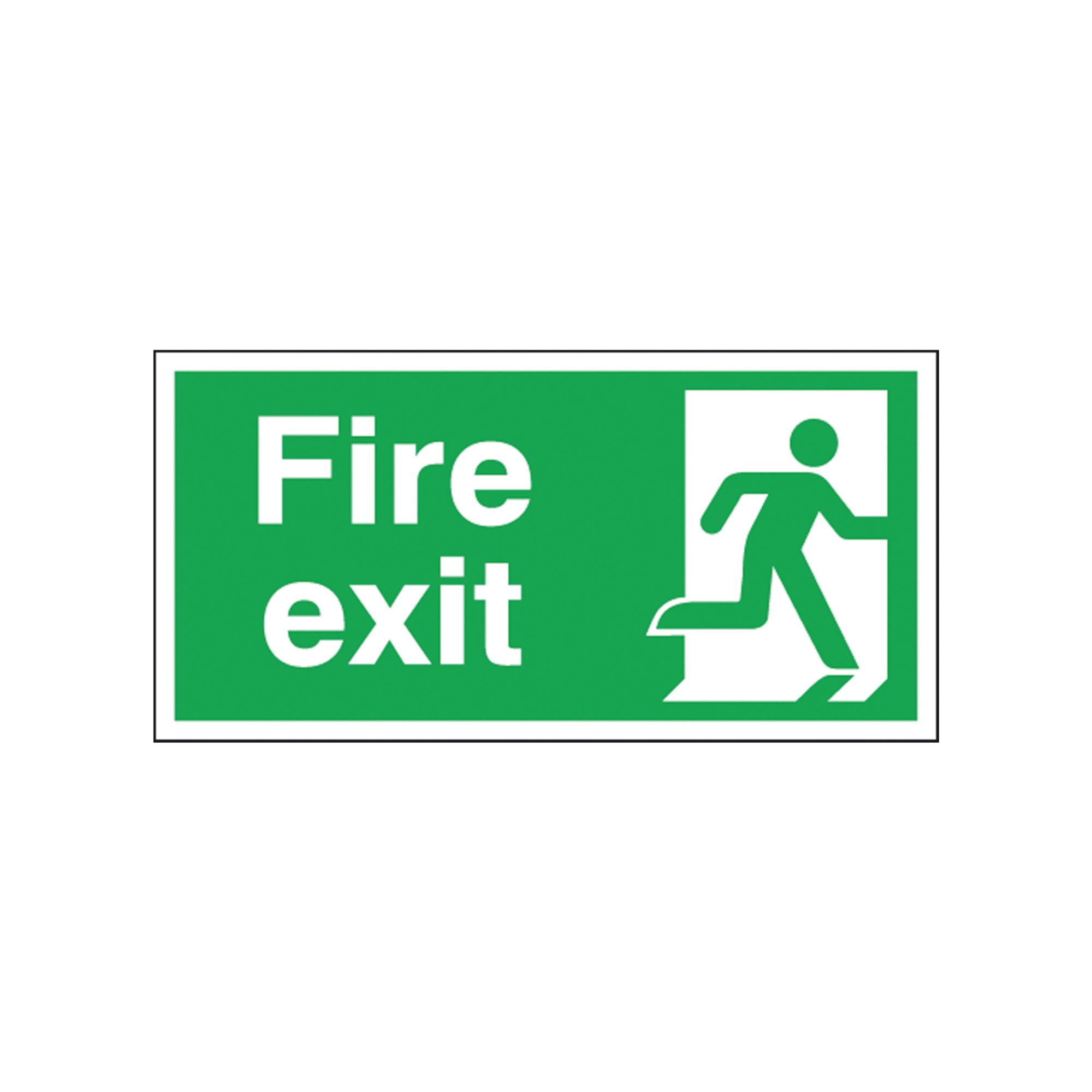 FIRE EXIT RIGHT 150X300MM S/A E98A/S