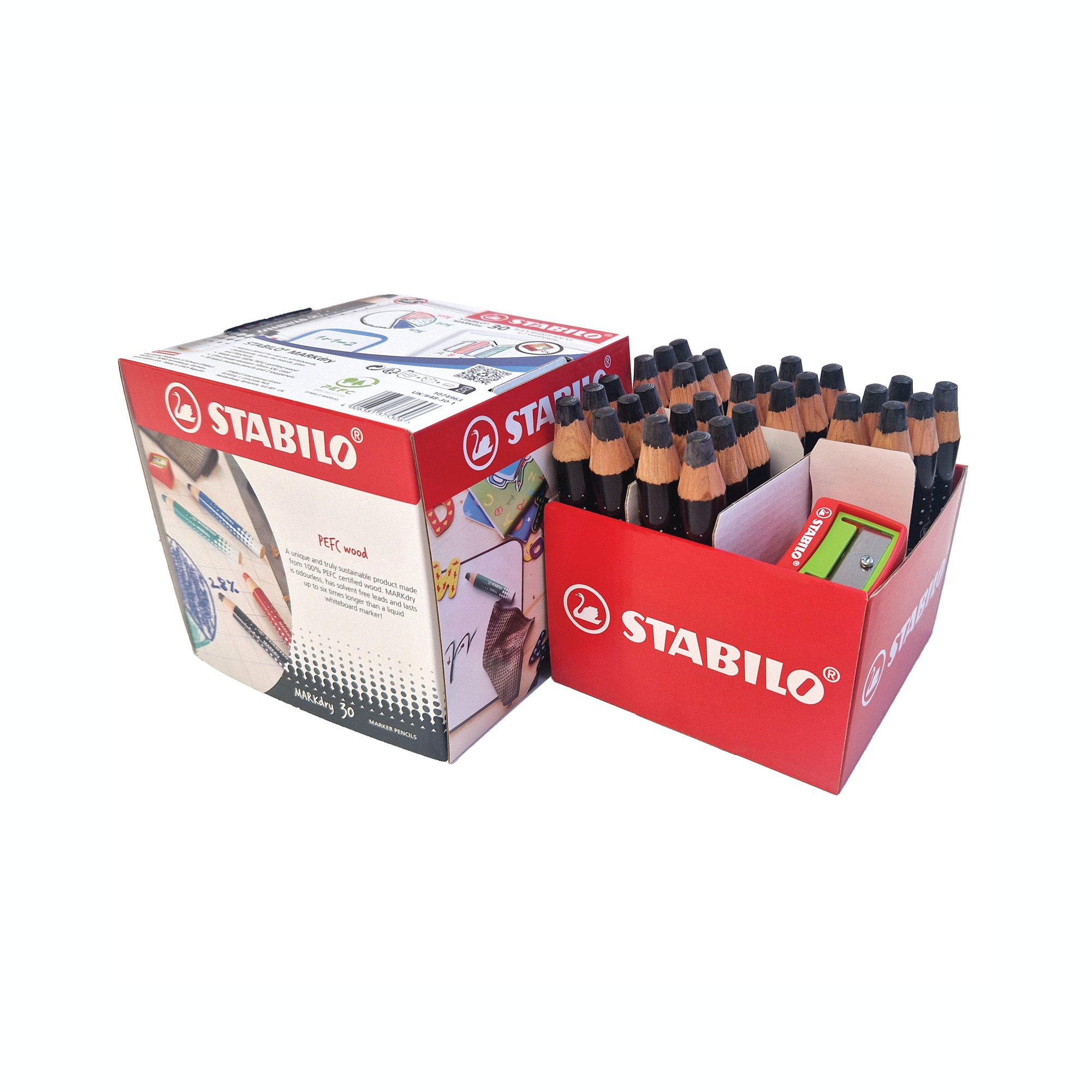 STABILO MARKDRY CLASSPK + 2 SHARPENR