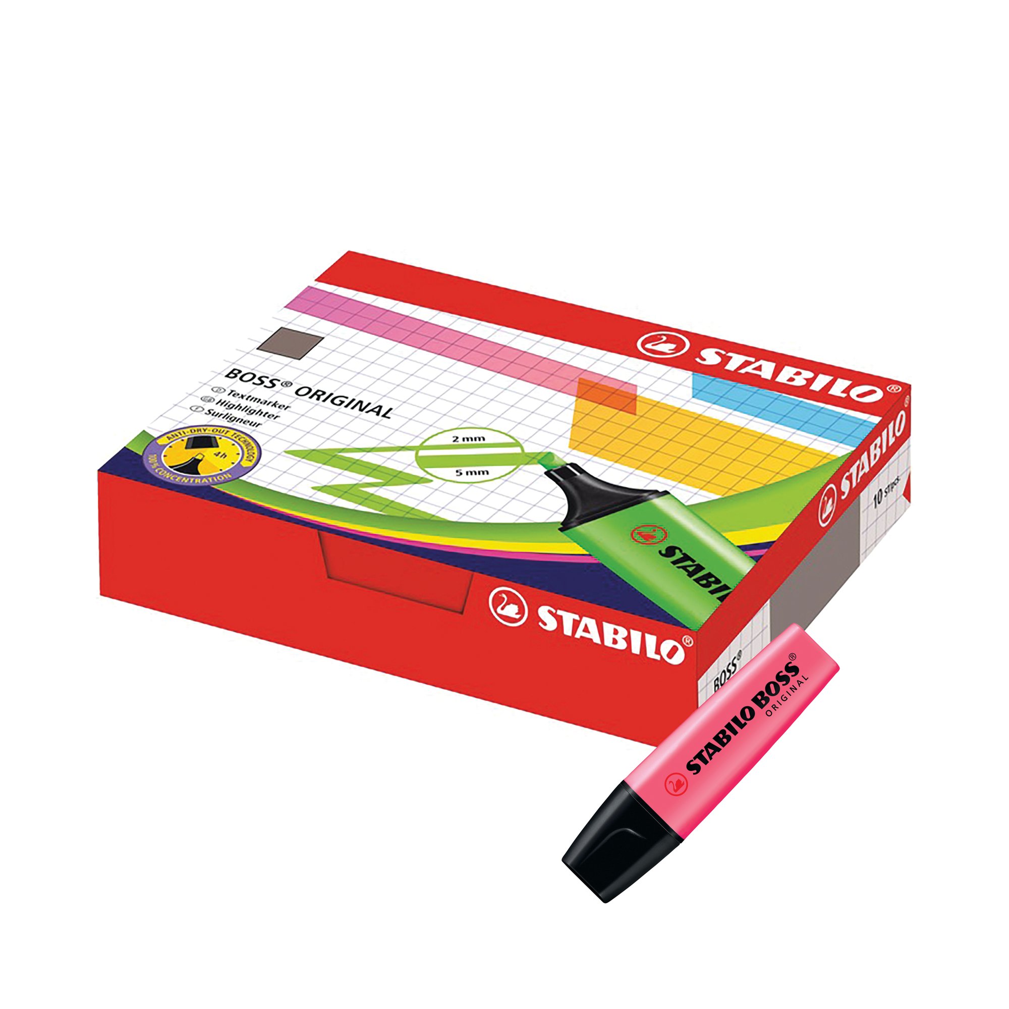 STABILO BOSS ORIGINAL HLER PINK PK10