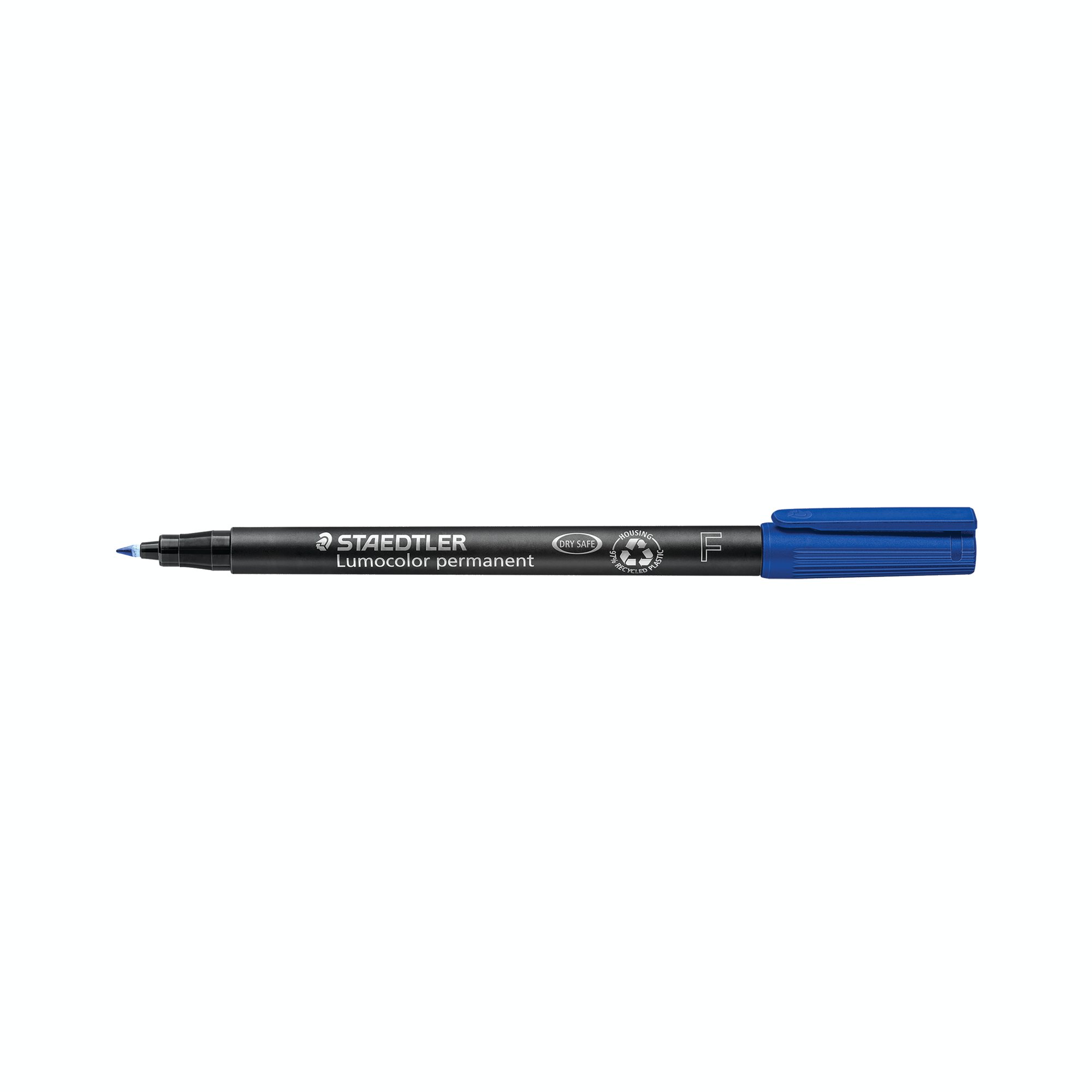LUMOCOLOR PEN PERMANENT FN BLU PK10
