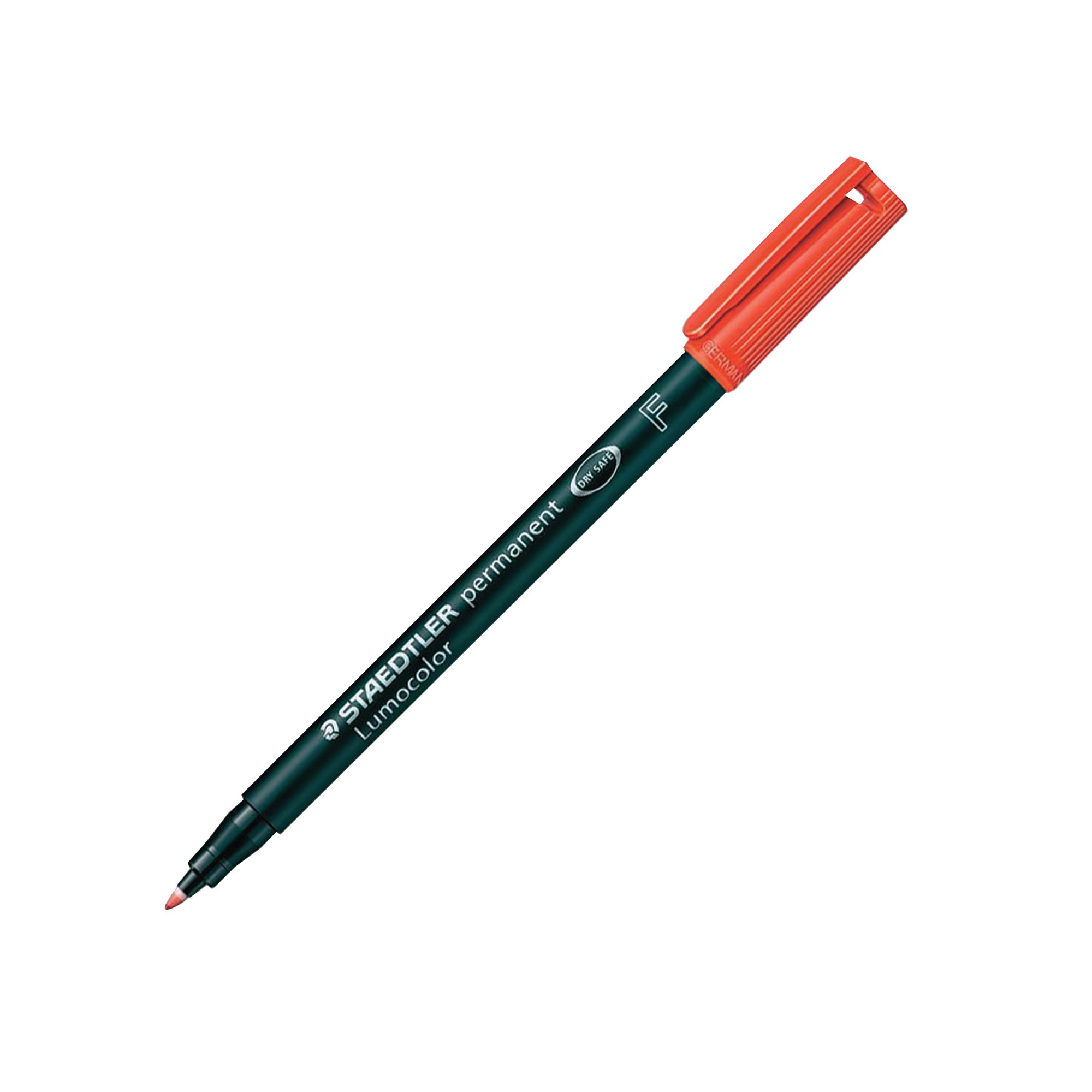 LUMOCOLOR PEN FINE PERM RED PK10