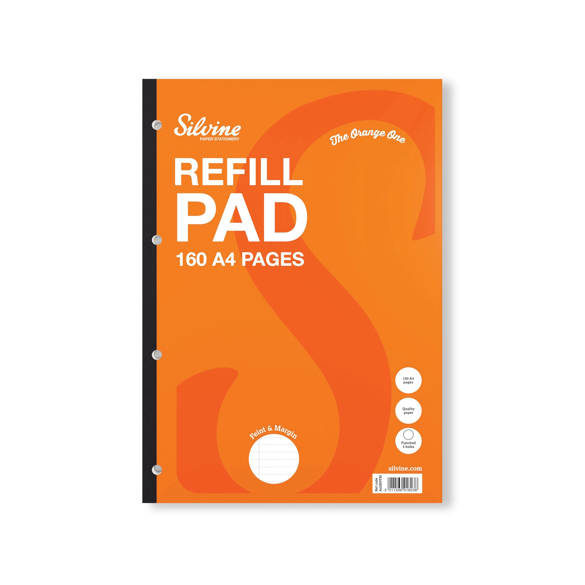 SILVINE PUNCHED REFILL PAD SB A4 PK6