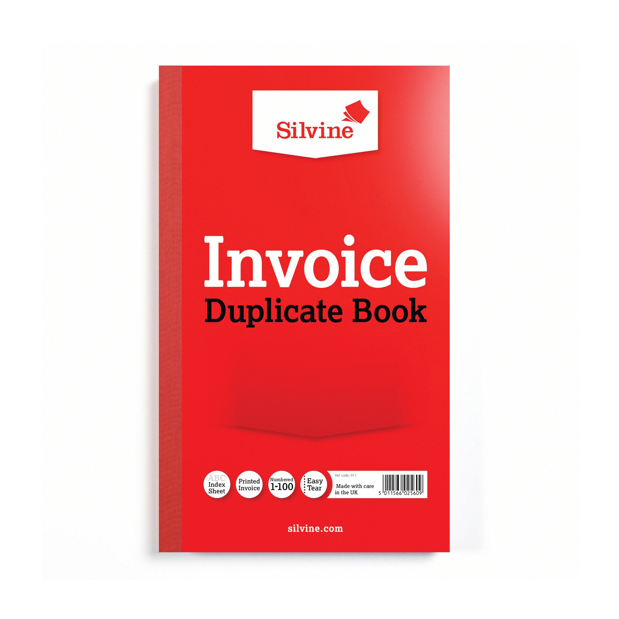 SILVINE DUP INVOICE BOOK 611 PK6