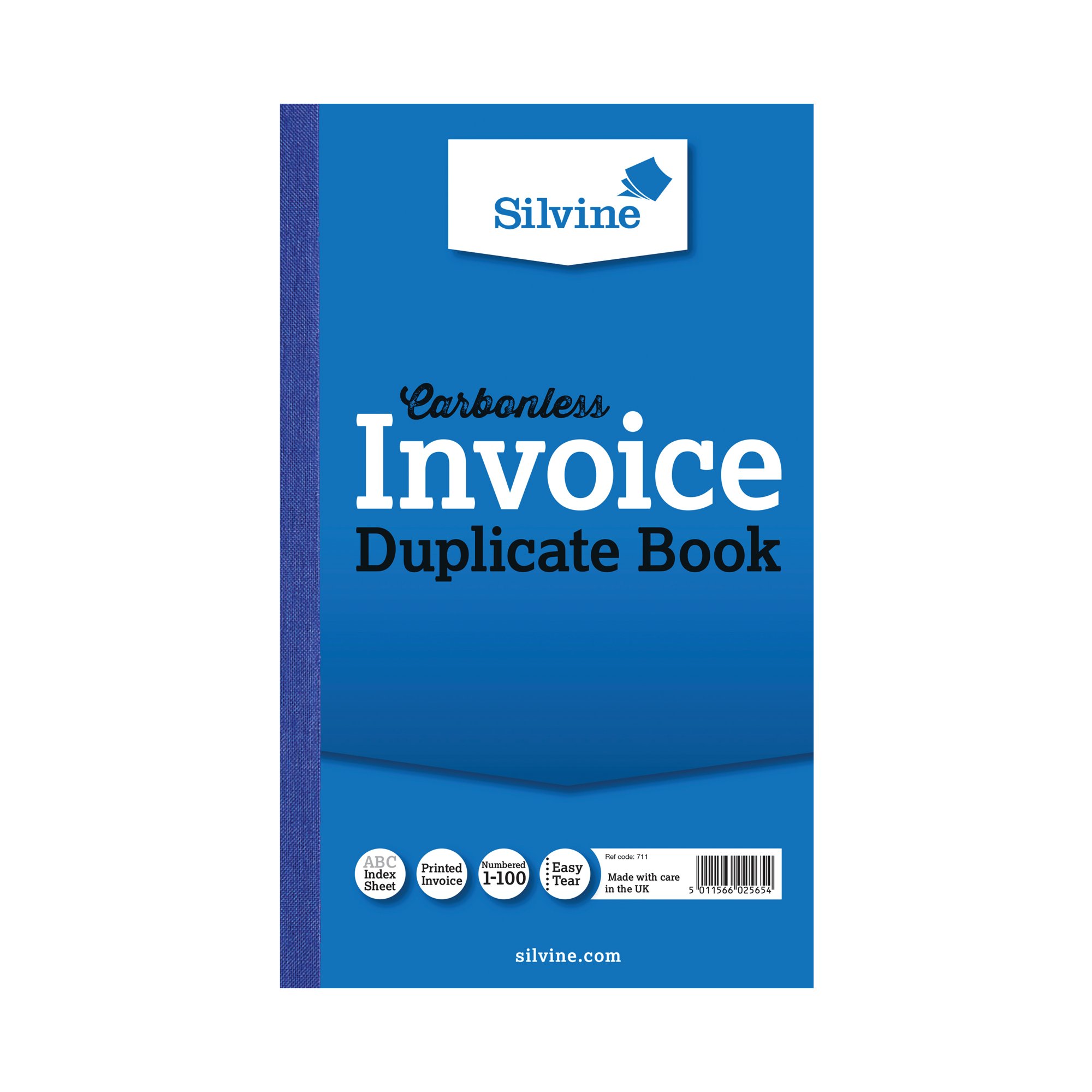 SILVINE DUP INVOICE BOOK 711-T PK6