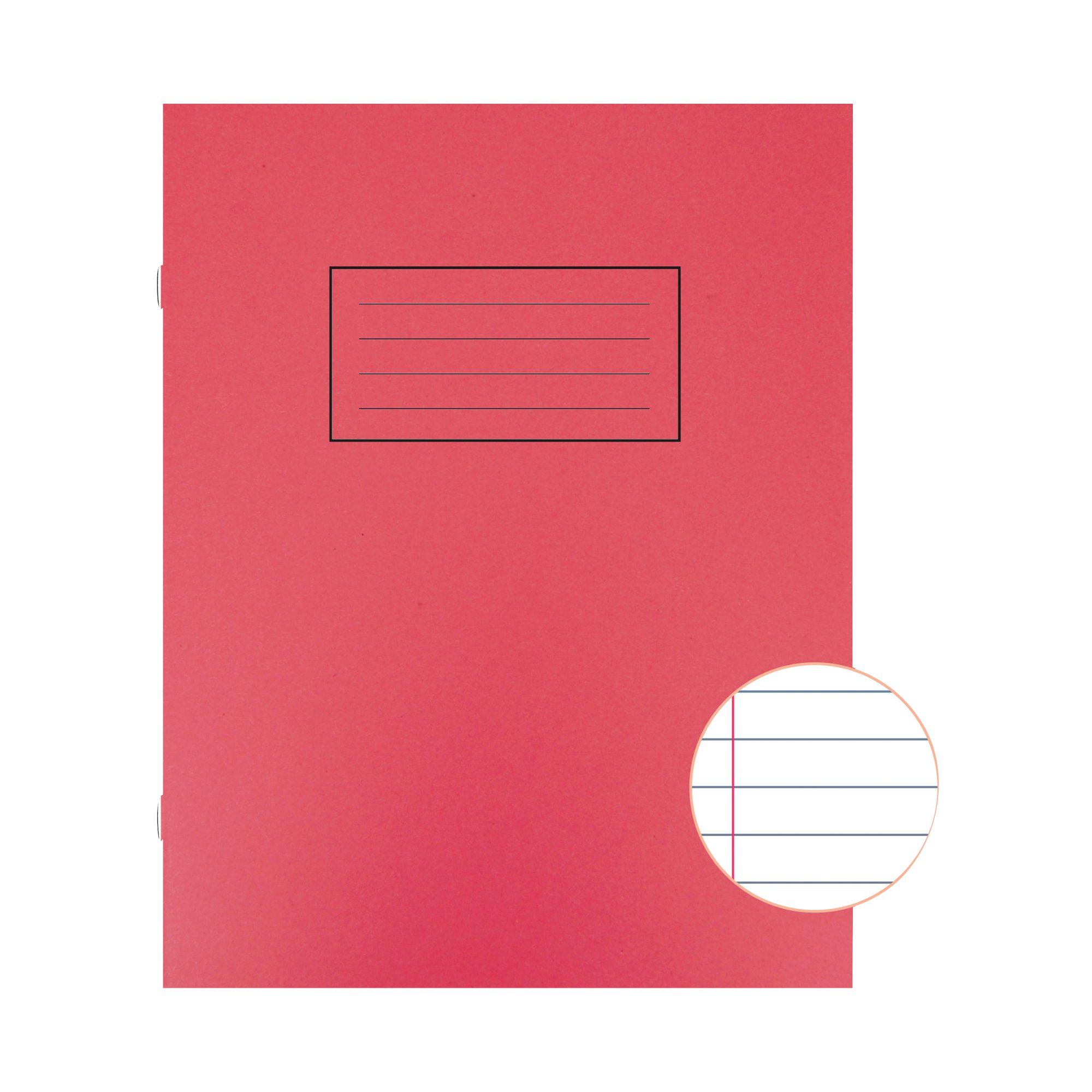 SILVINE 9X7 EXER BOOKS R/M RED PK10