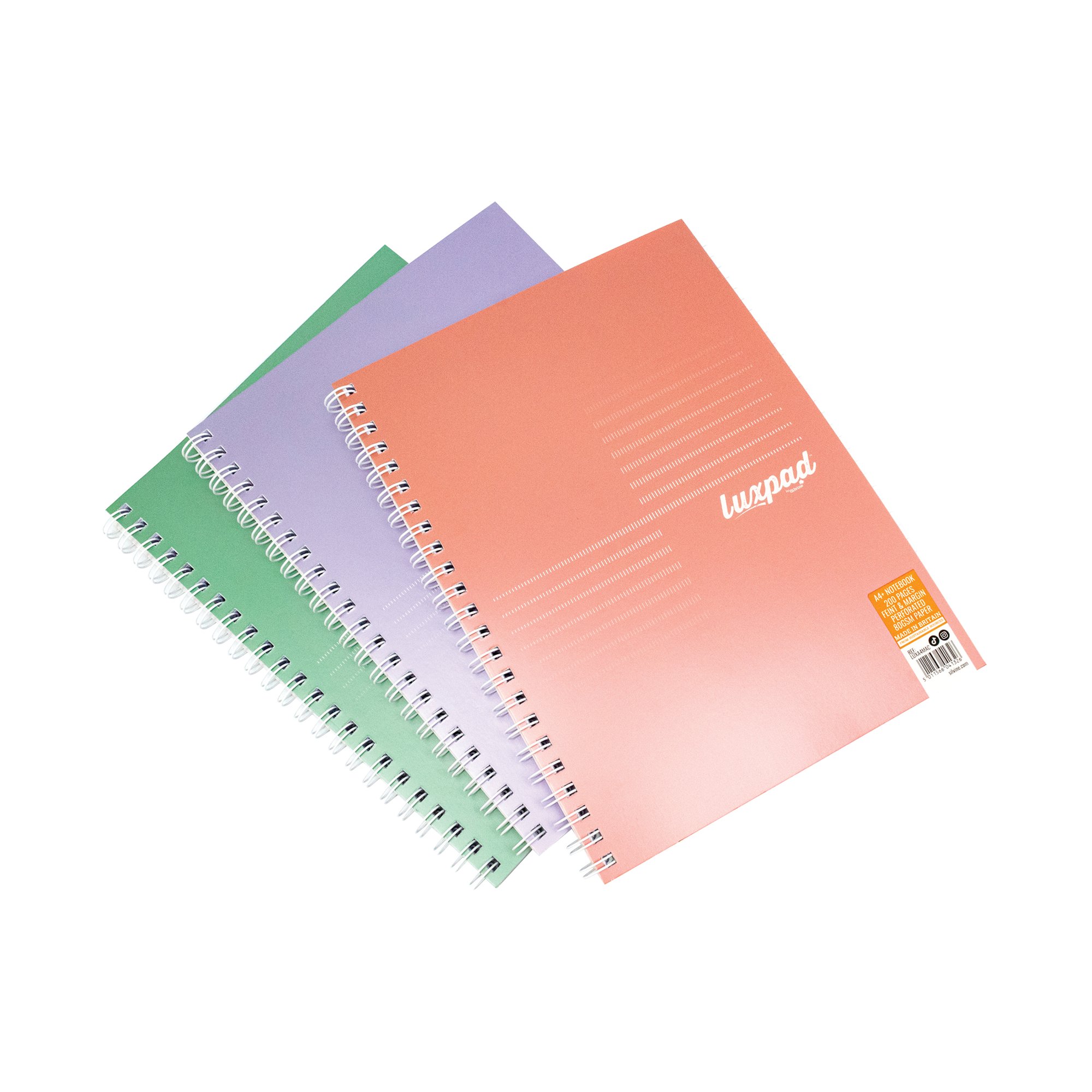 SILVINE LUXPAD MET 200PG A4+ AST PK3