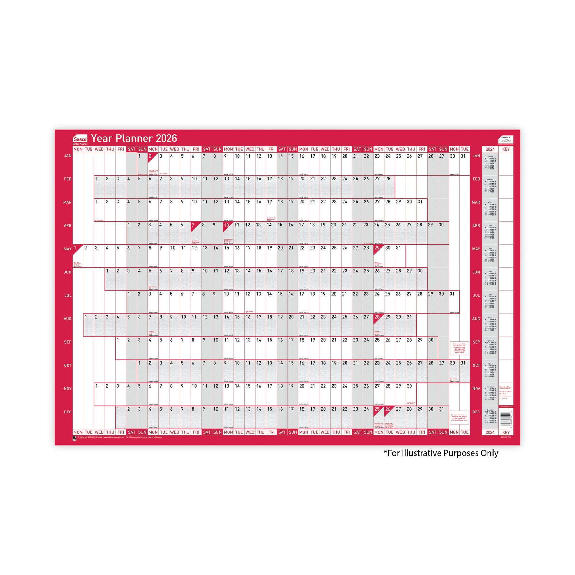 SASCO YEAR PLANNER MTD 2026