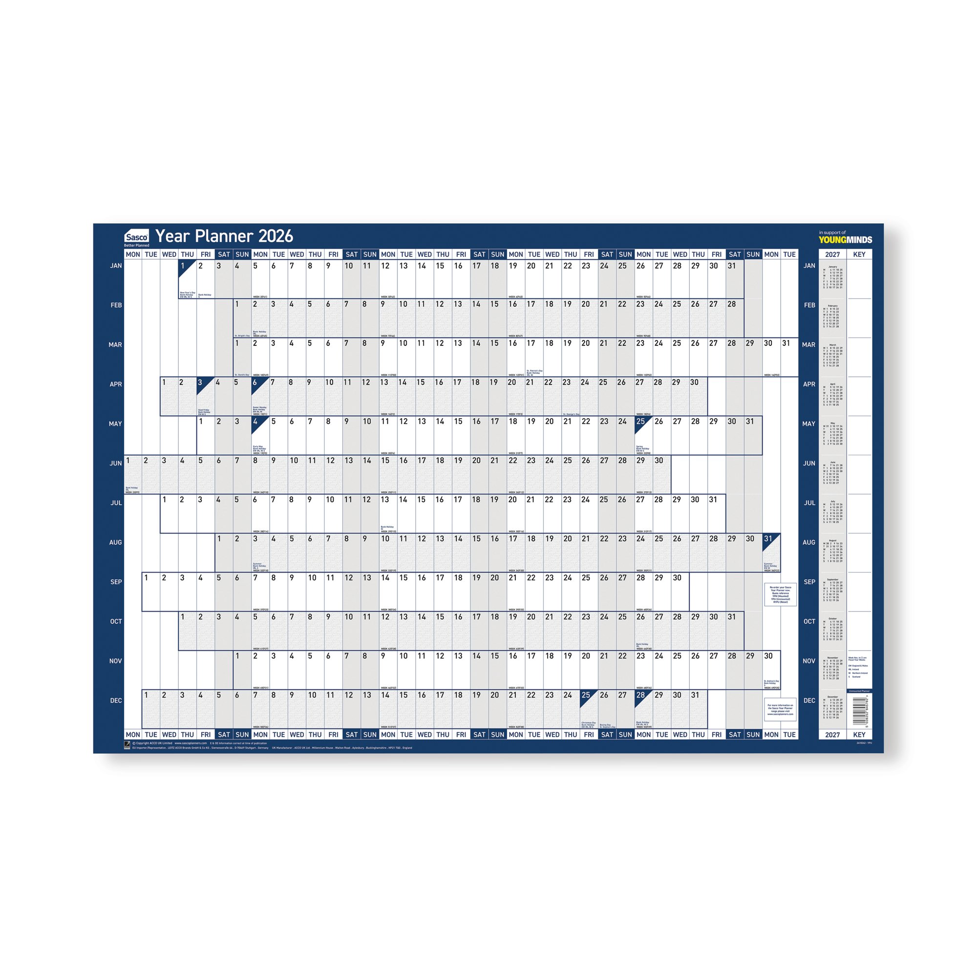 SASCO YEAR PLANNER UNMTD 2026