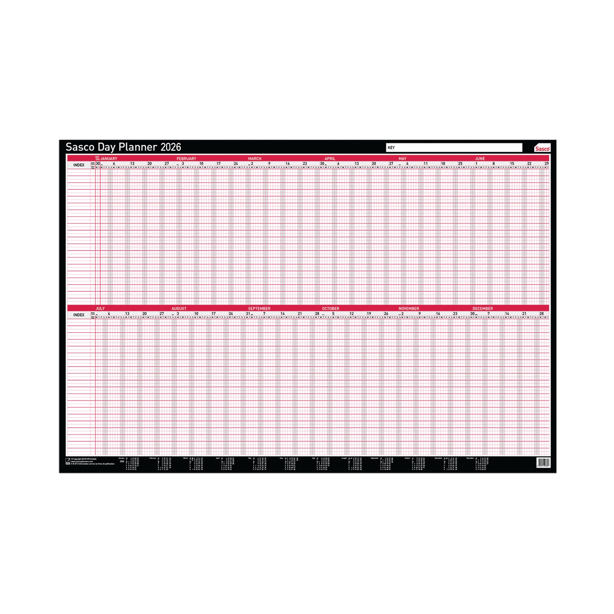 SASCO DAY PLANNER MTD 2026