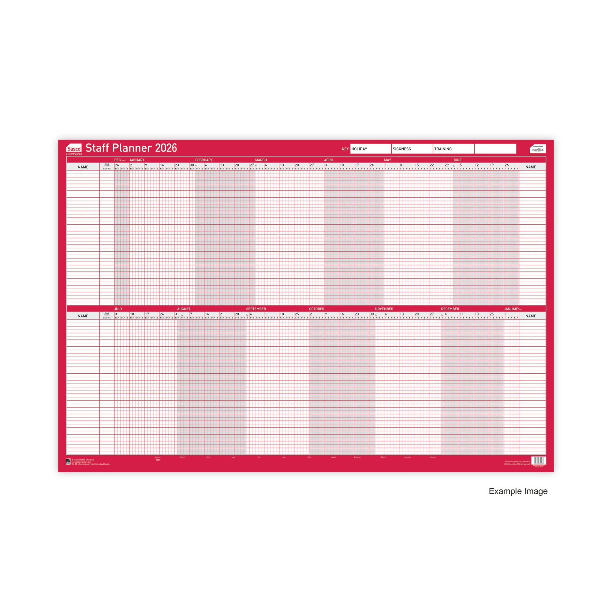 SASCO STAFF PLANNER MTD 2026