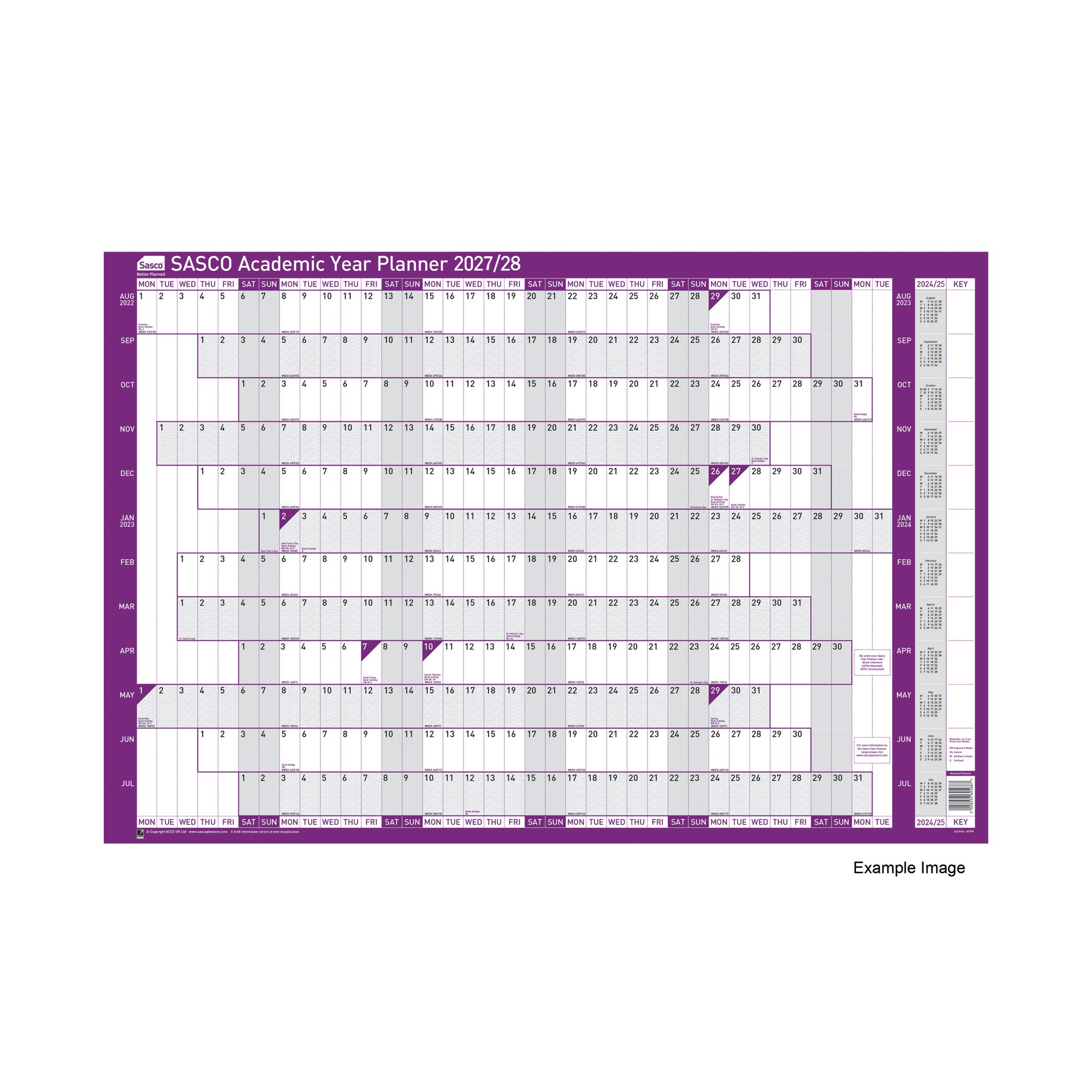 SASCO ACADEMIC PLANNER UNMTD 2027/28