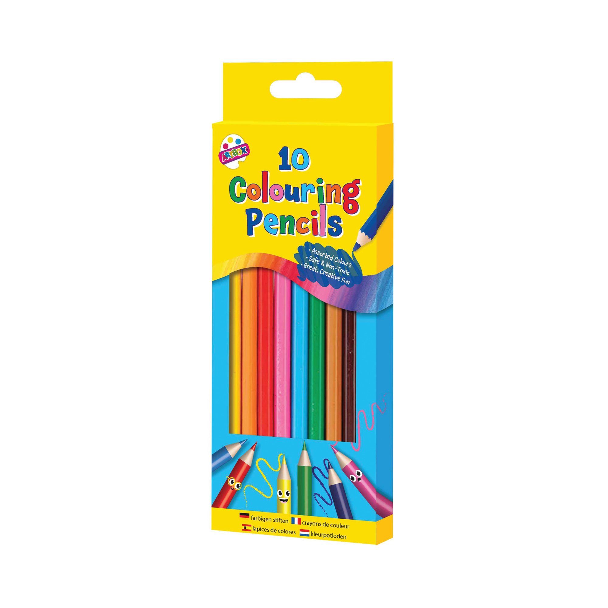 FULL SIZE COLOUR PENCILS X10 PK12