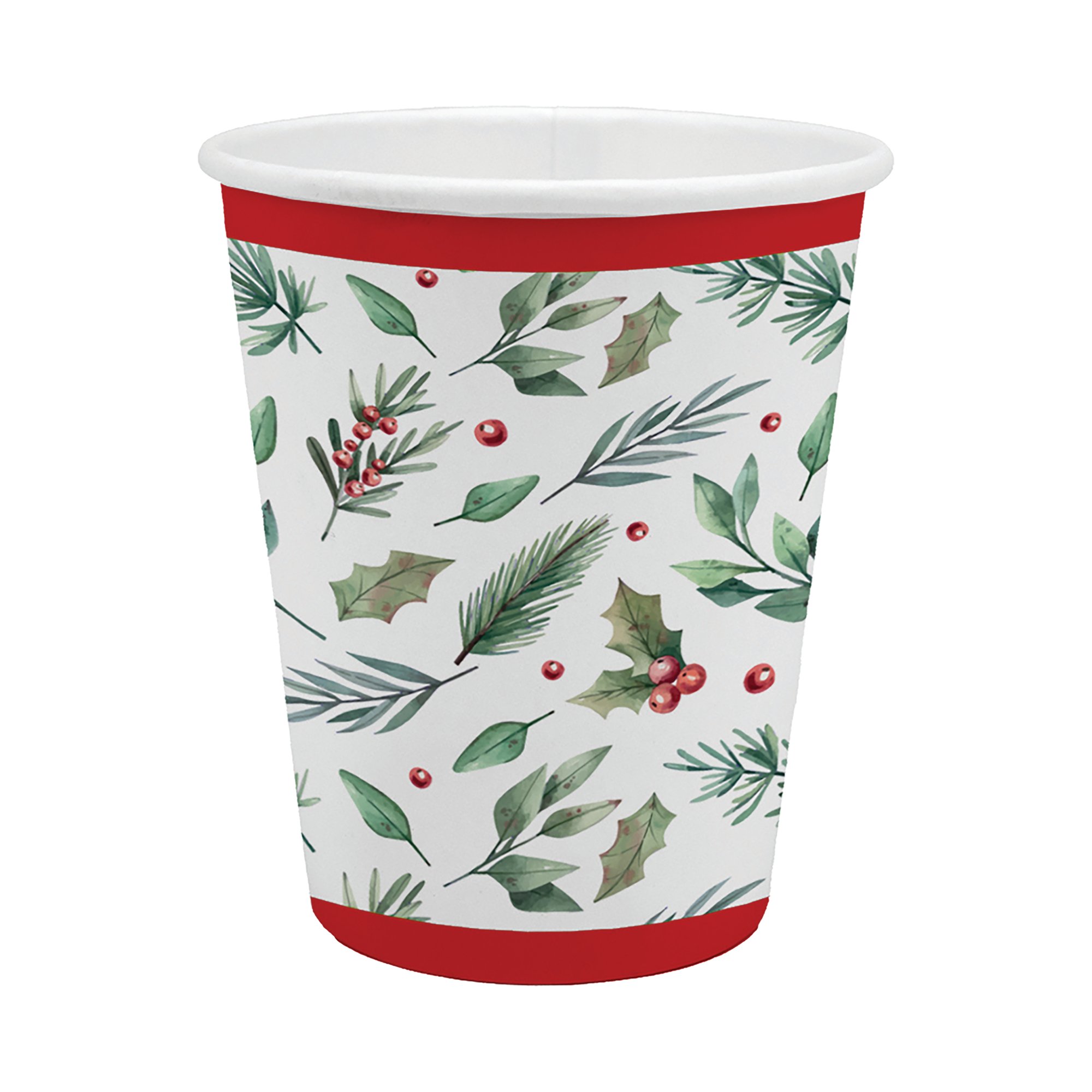 TRAD XMAS PARTY PAPER CUPS X6 PK12