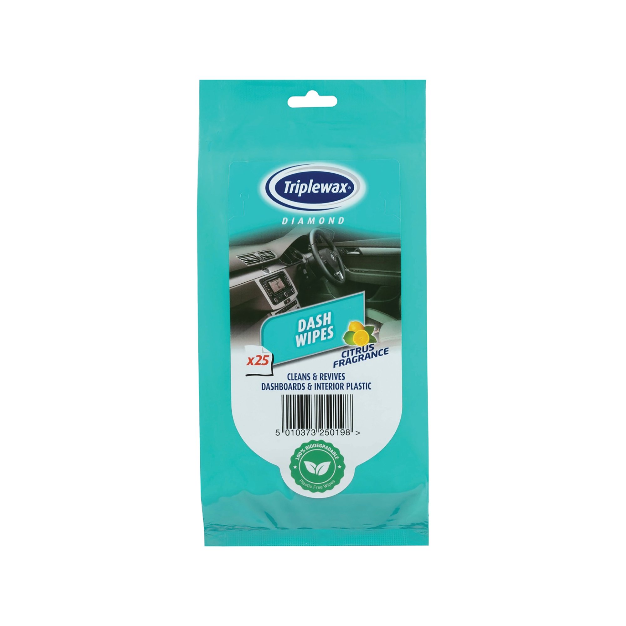 TRIPLEWAX DASH WIPES CITRUS PK25