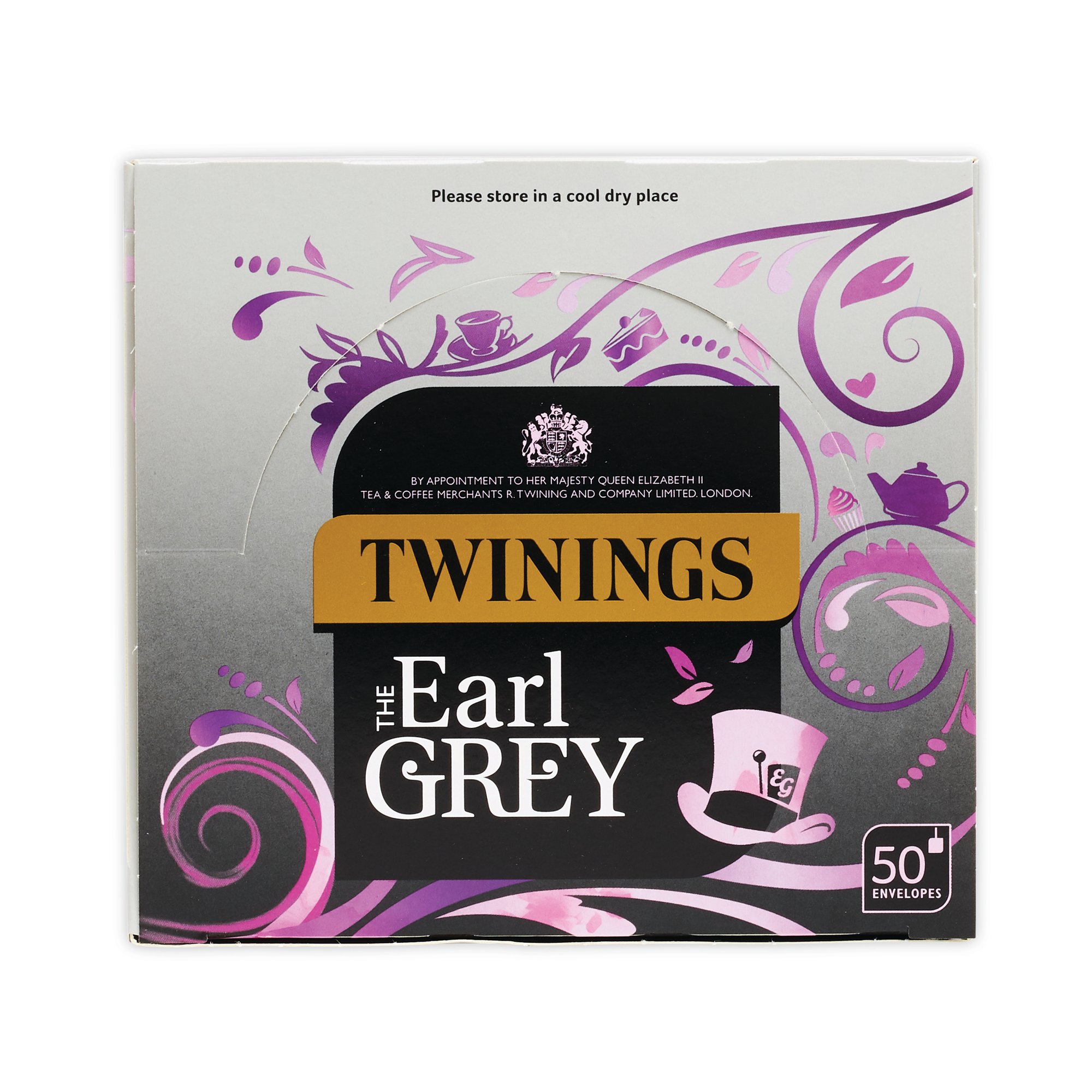 TWININGS EARL GREY ENV TEA BAGS PK50
