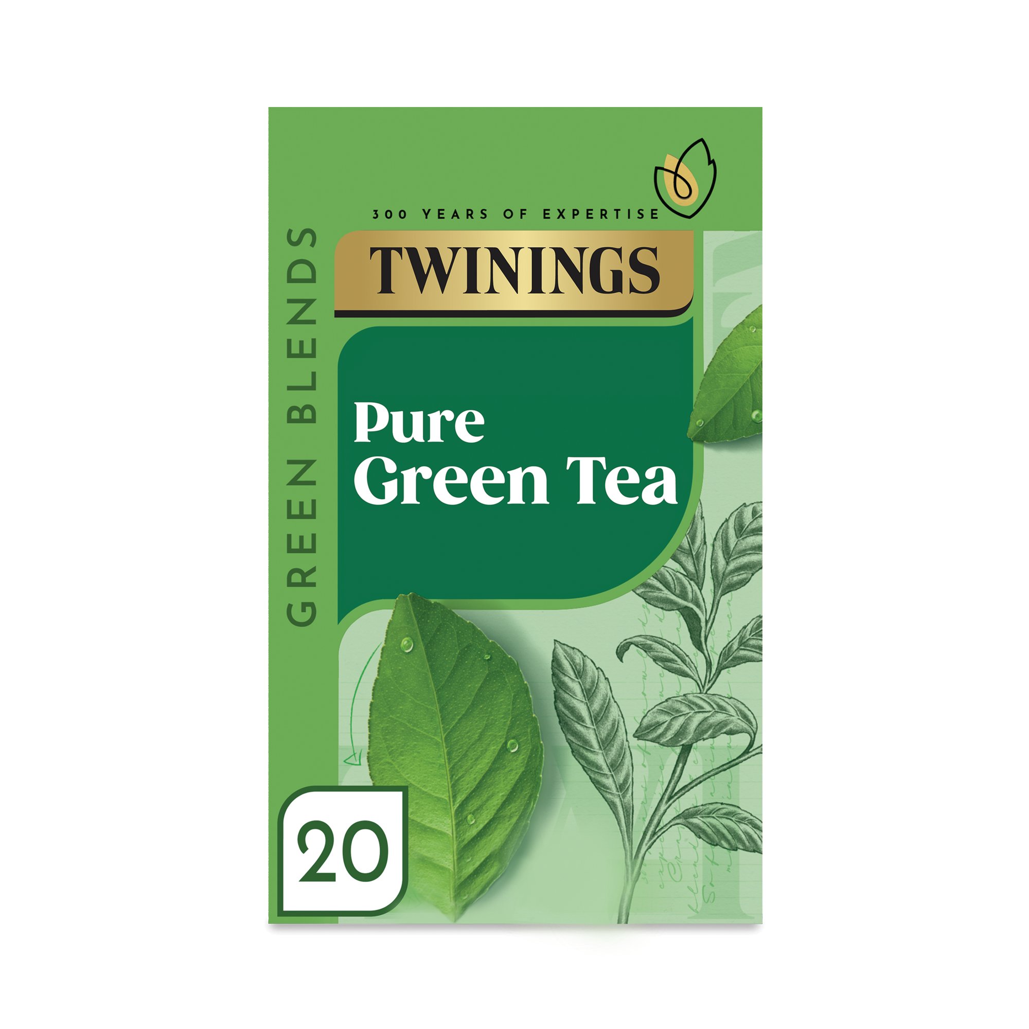 TWININGS PURE GREEN TEA BAG PK20