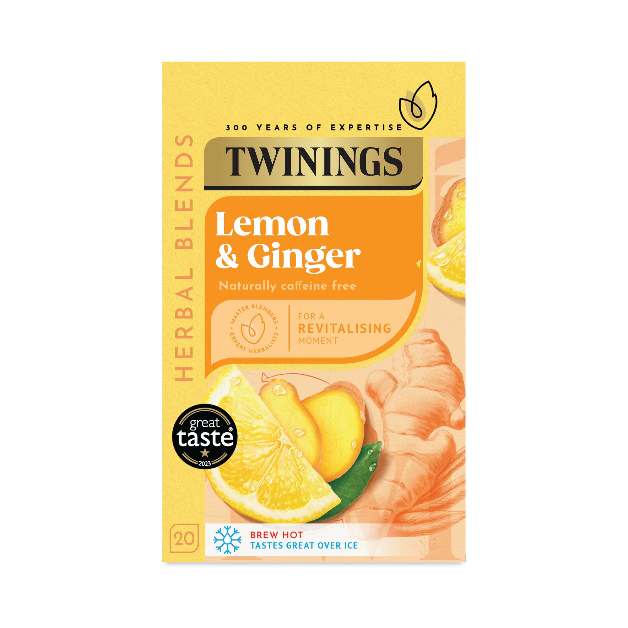 TWININGS LEMON GINGER INFUS TEA PK20