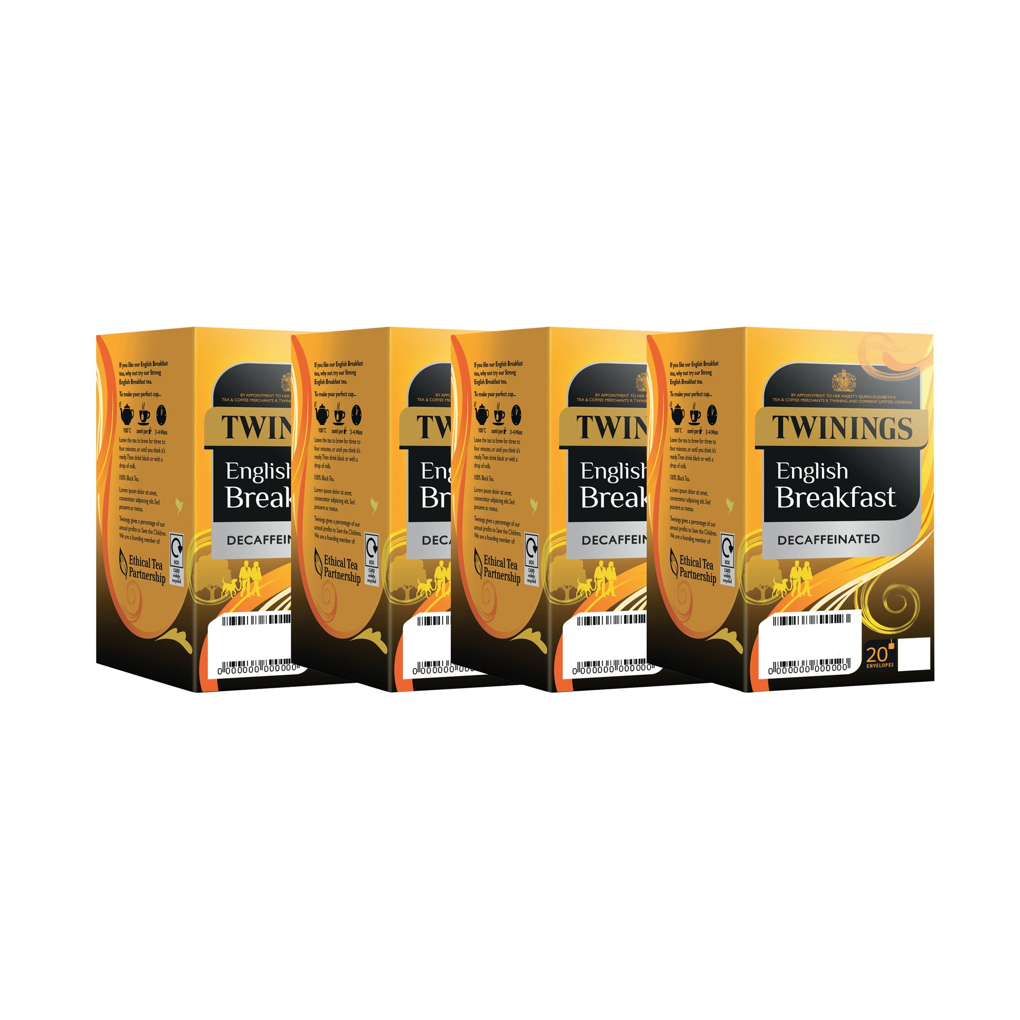 TWININGS ENG BF DECAF TEA BAG PK80