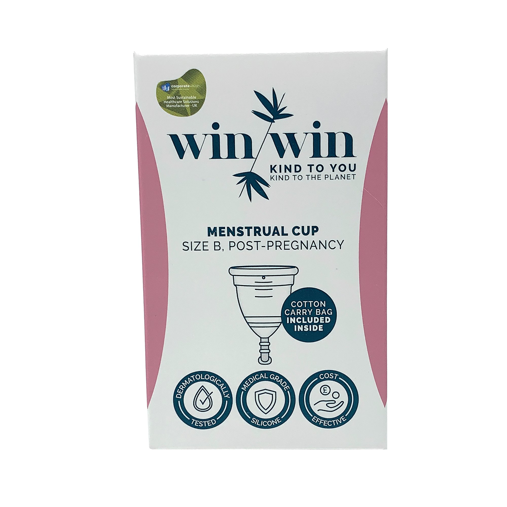 WIN WIN MENSTRUAL CUP SIZE B PK3