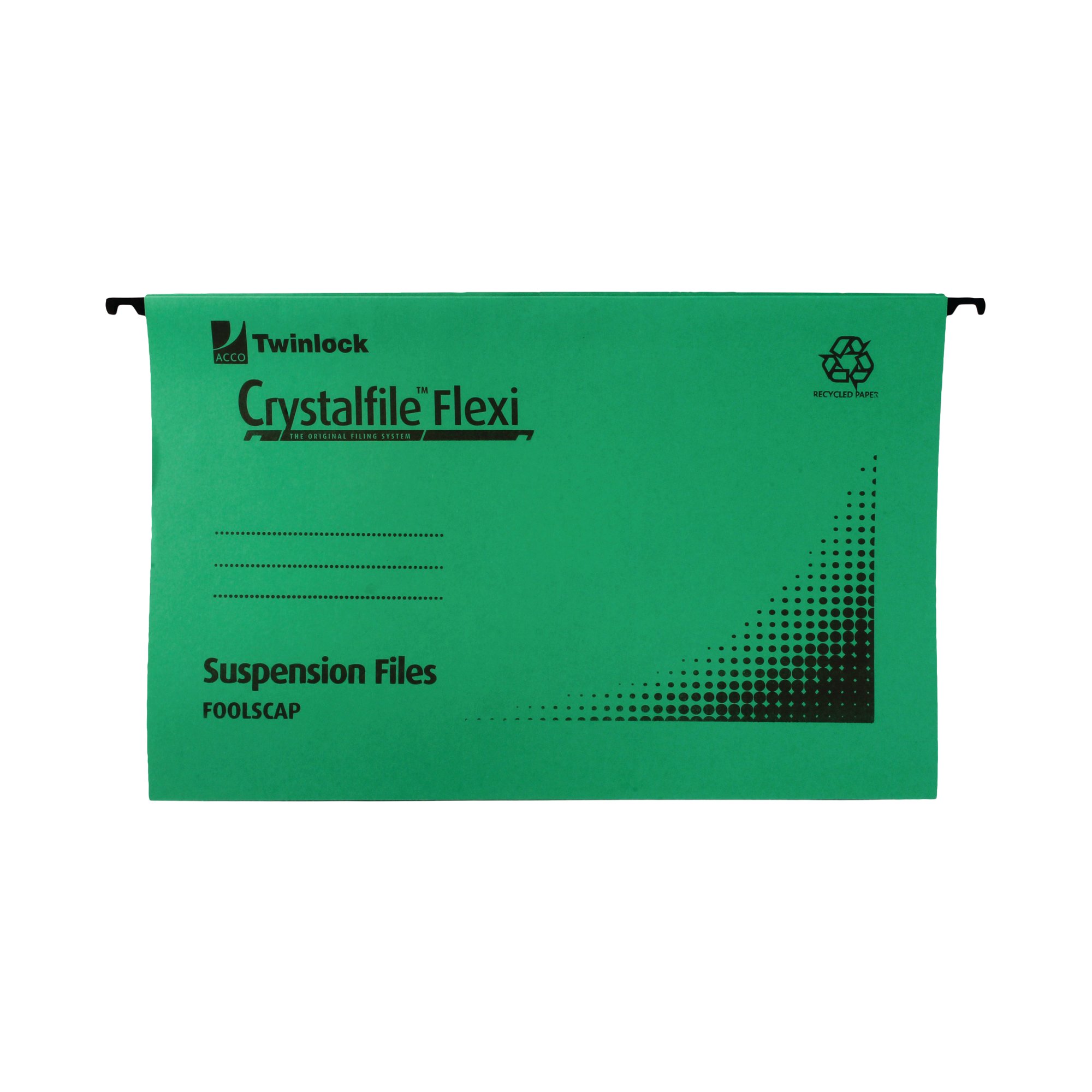 REXEL CRYSTALFILE SUSN FILE GRN PK50