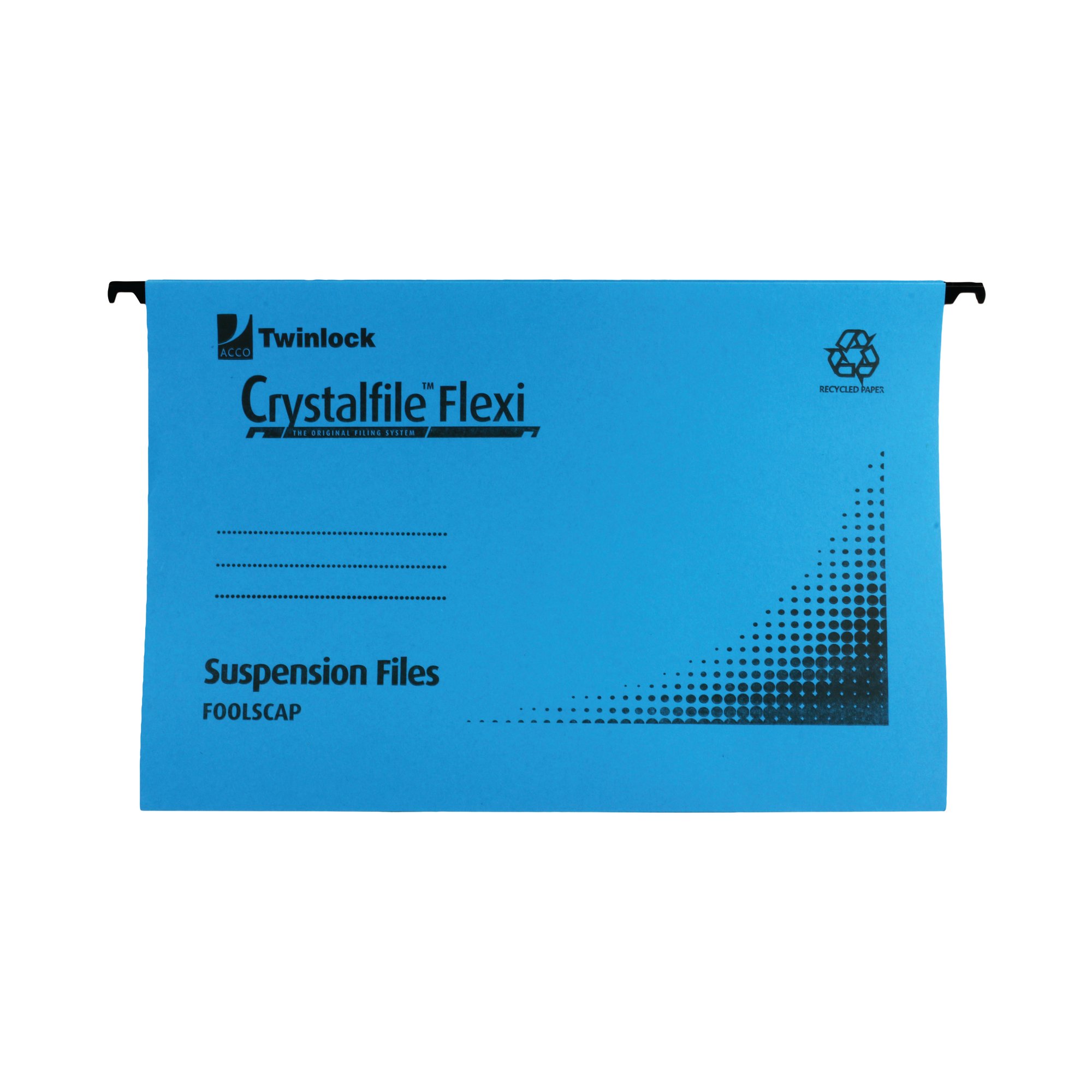 REXEL CRYSTALFILE FLX STD FC BLU P50