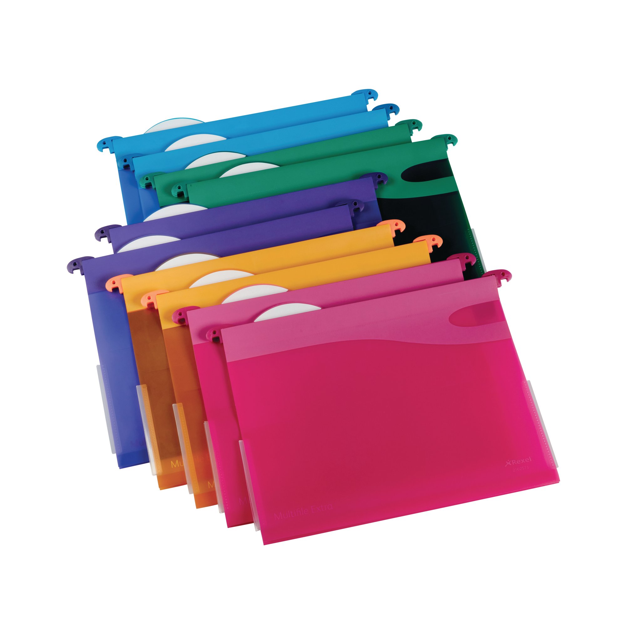 REXEL SUSP FILE A4 30MM AST PK10