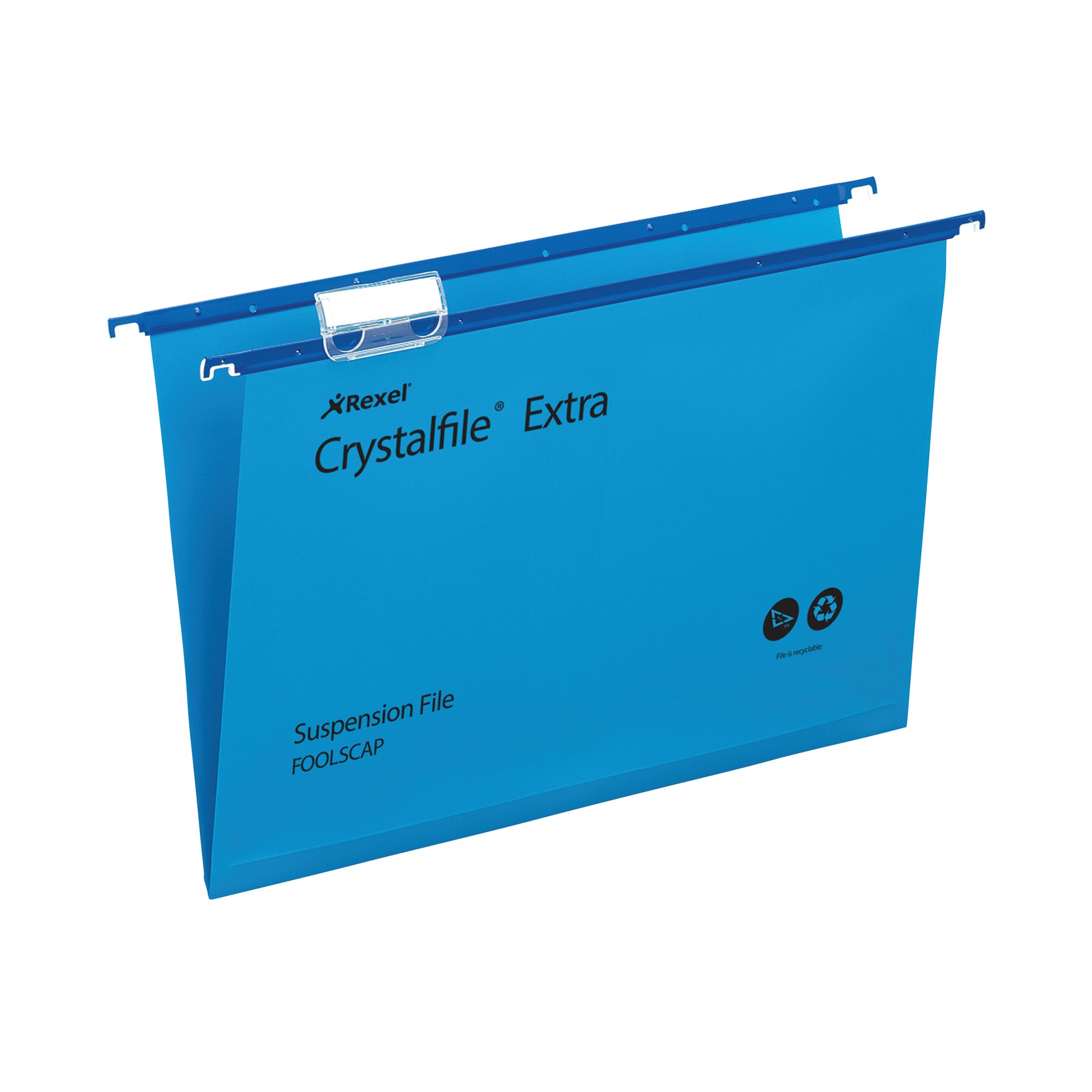 REXEL CRYSTALFILE SUSN FILE BLU PK25