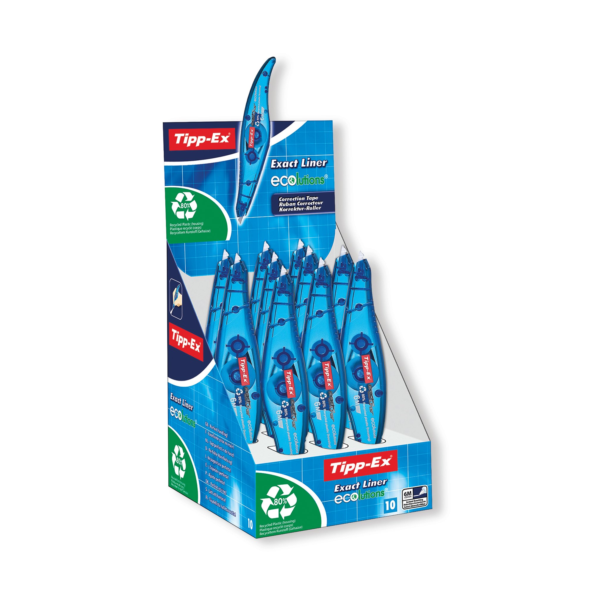 TIPP-EX EXACT LINE CORRECT TAPE PK10