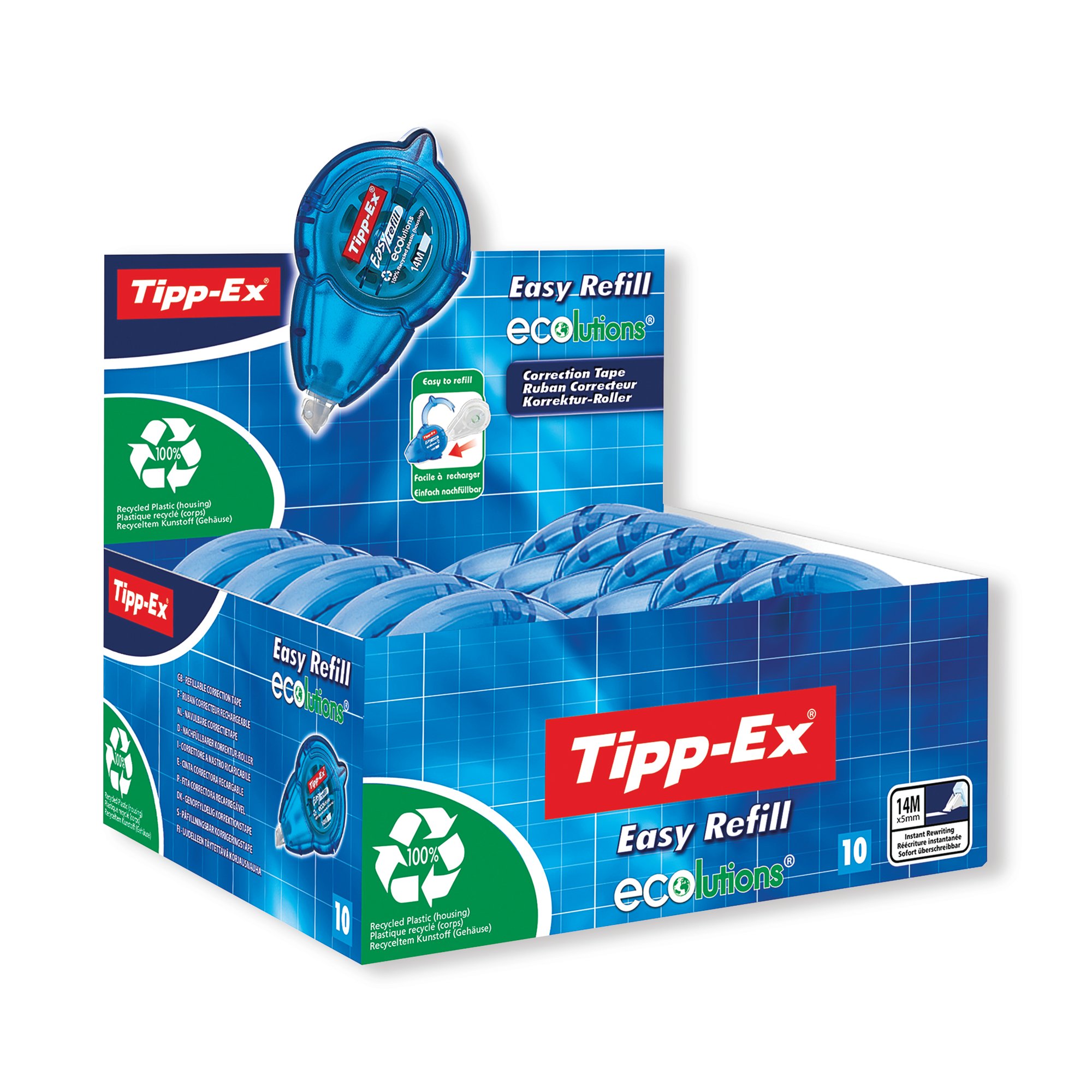 TIPP-EX EASY REFL CORRECT ROLLR PK10