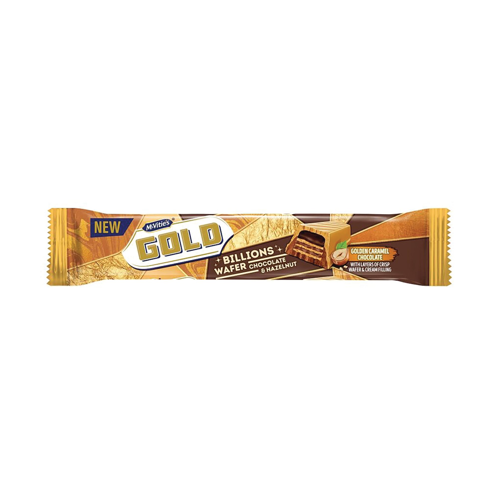 GOLD BILLION CHOC HAZELNUT BAR PK24