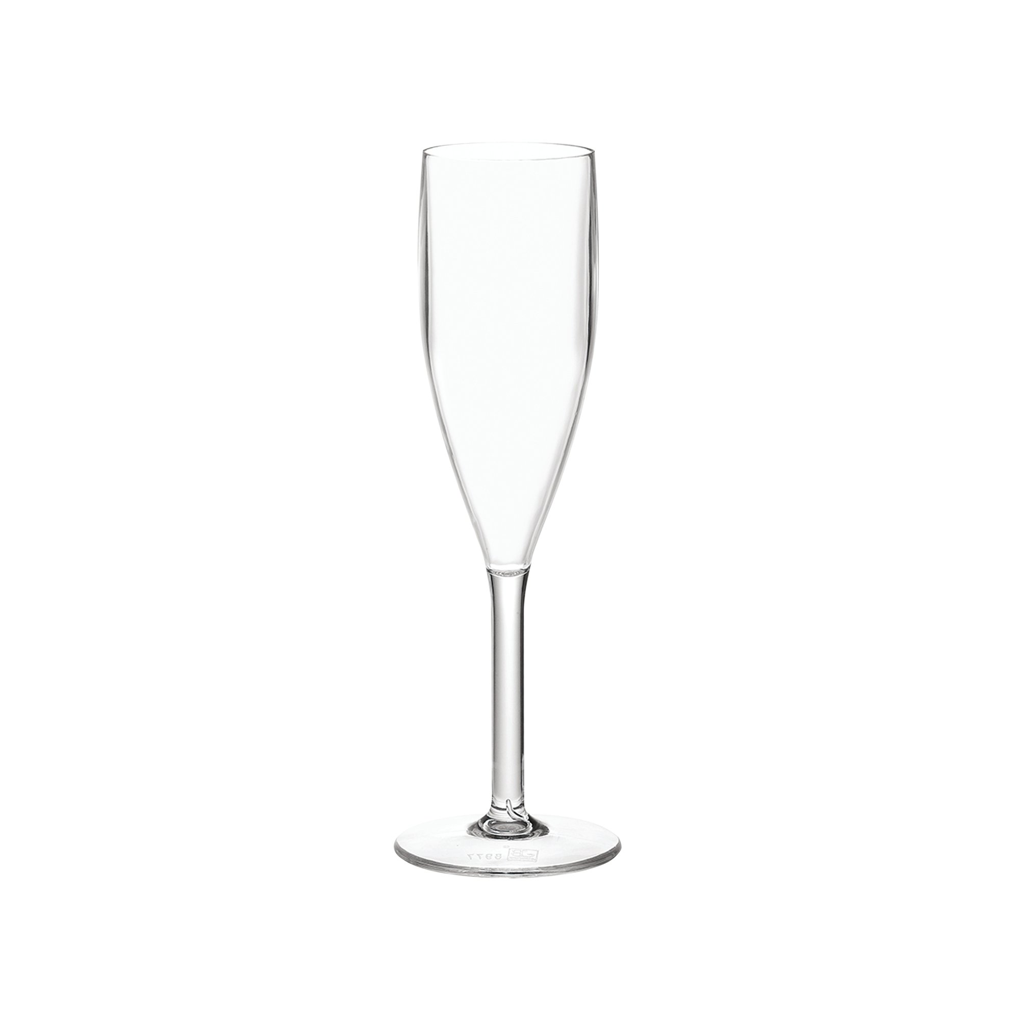 CHAMPAGNE FLUTE 190ML PC CLEAR PK6