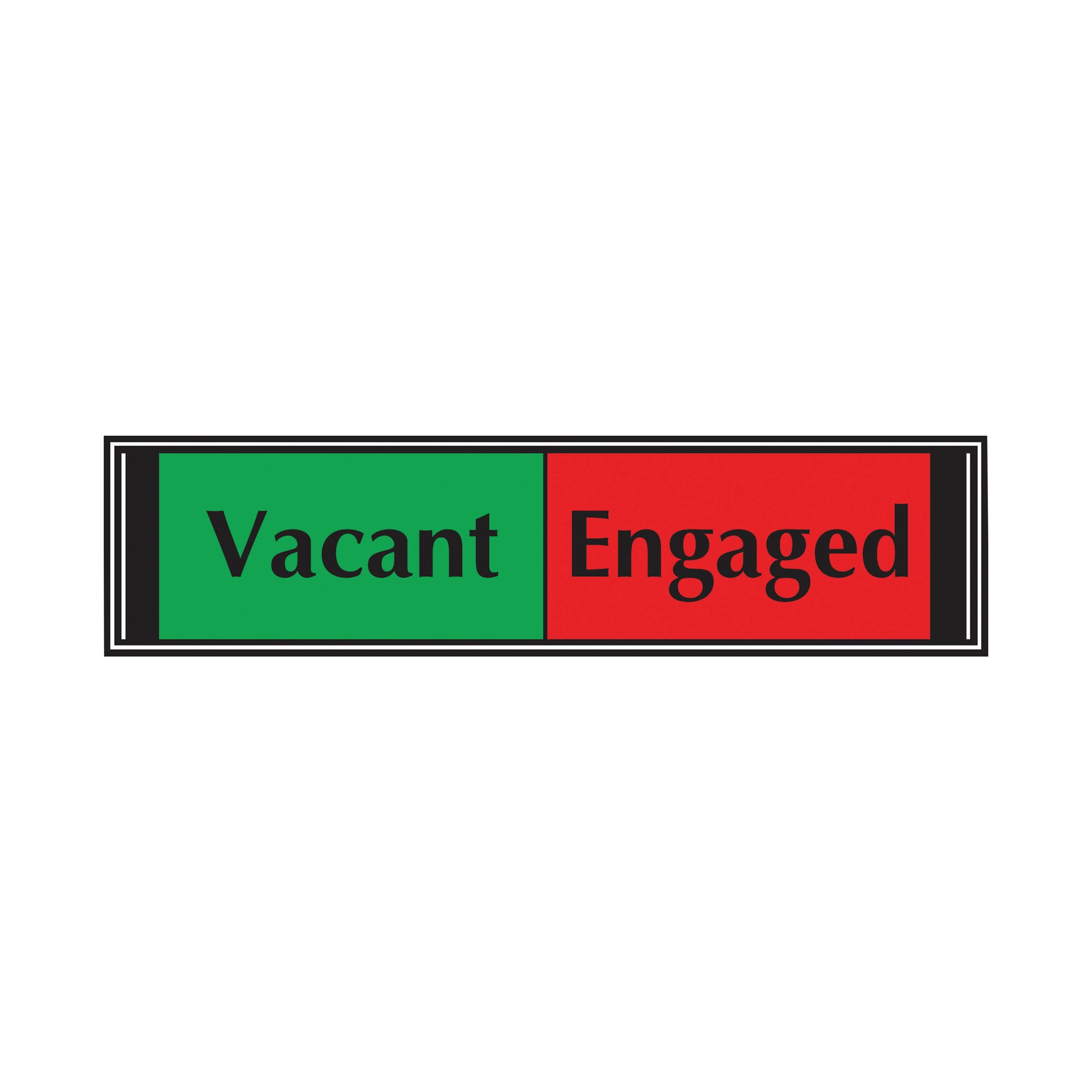 SLIDING SIGN VACANT/ENGAGED SELF ADH