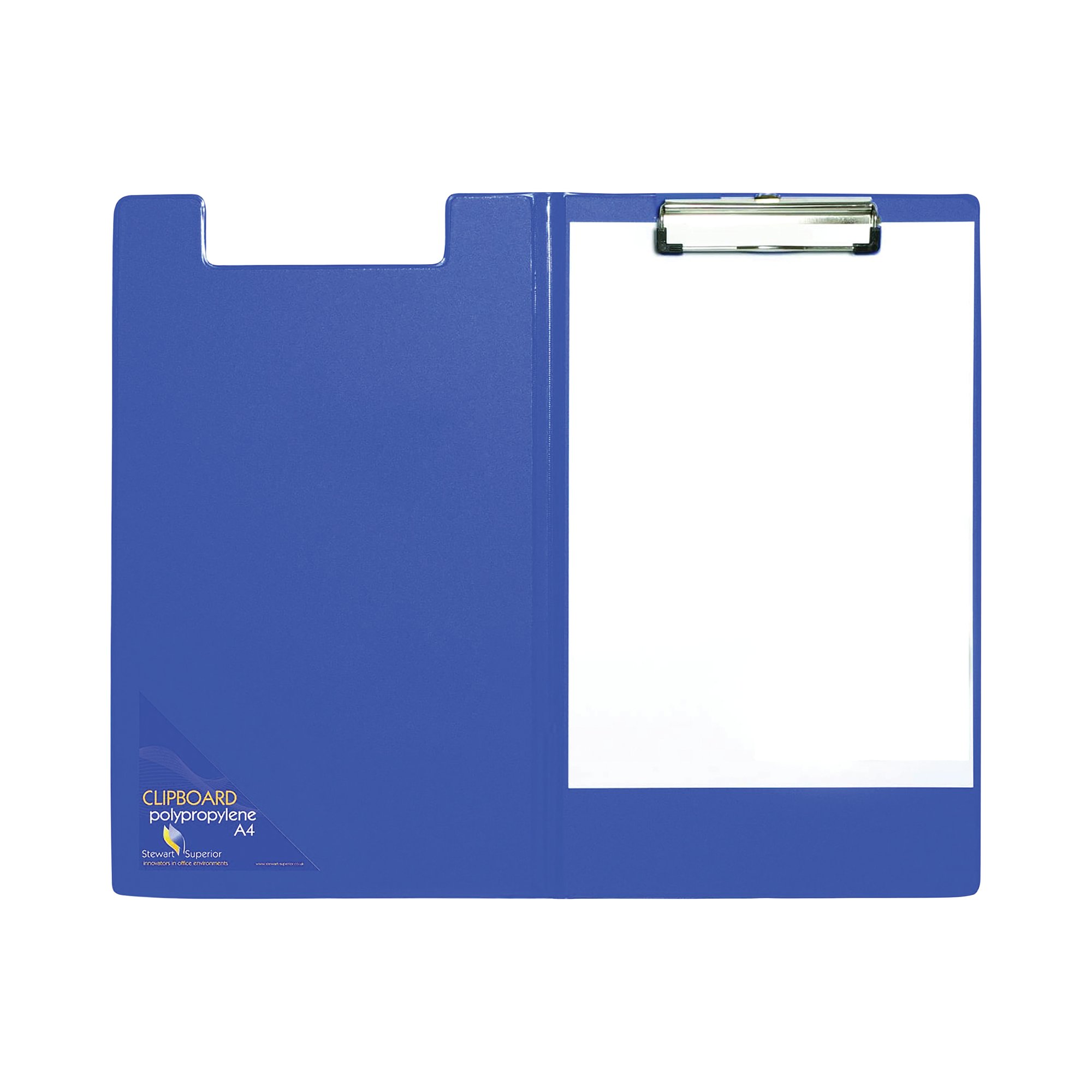 SECO CLIPBOARD FOLDOVER A4 PLUS BLUE