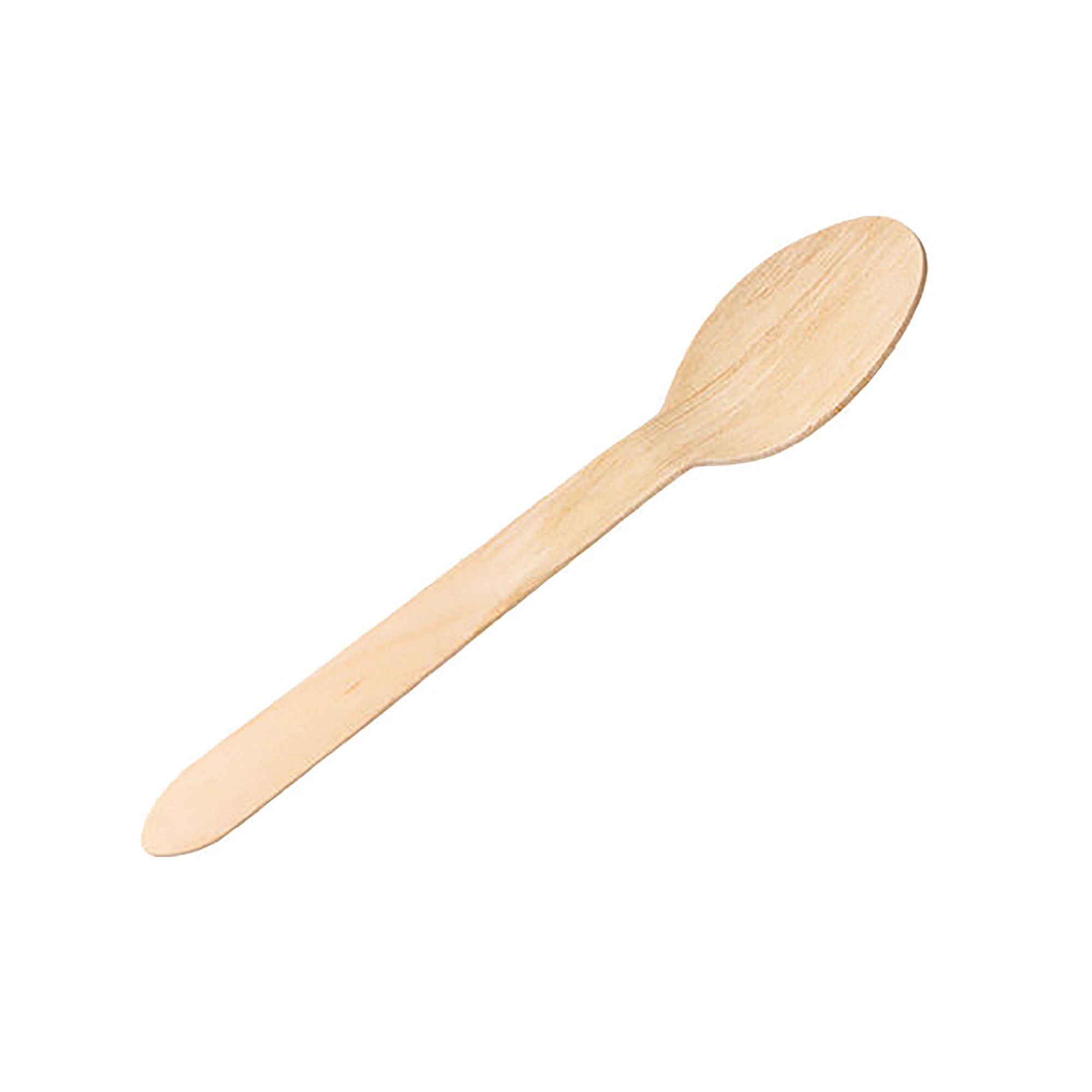 DISB BIRCH WOOD SPOON 16CM PK100