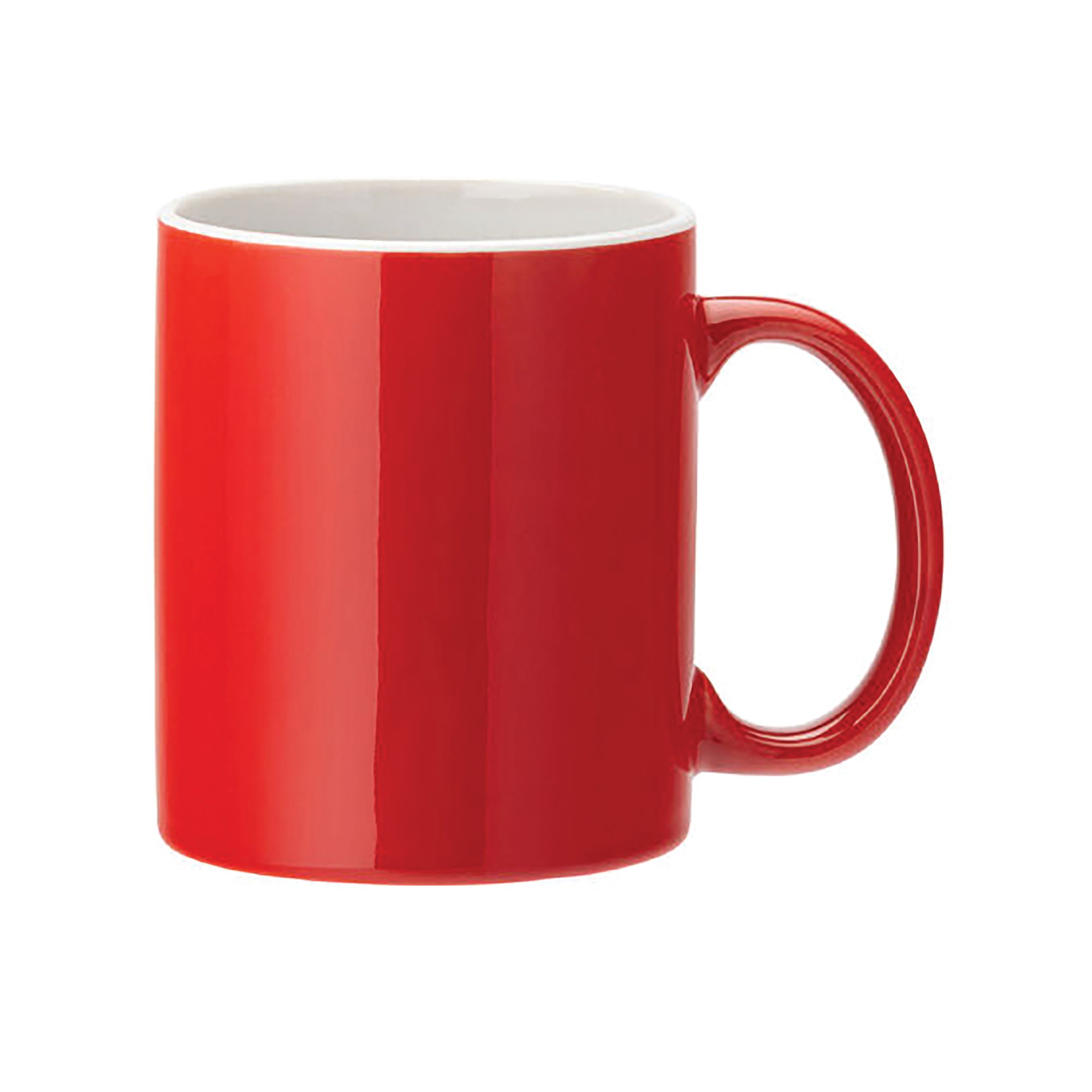 WHITE STRAIGHT-SIDED MUG 12OZ RD P12