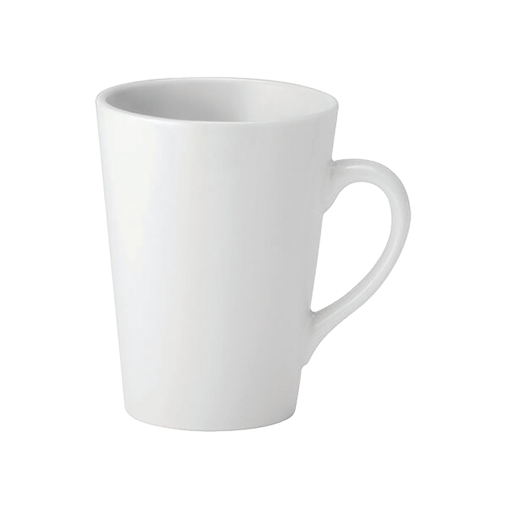 PURE WHITE LATTE MUG 12OZ PK6